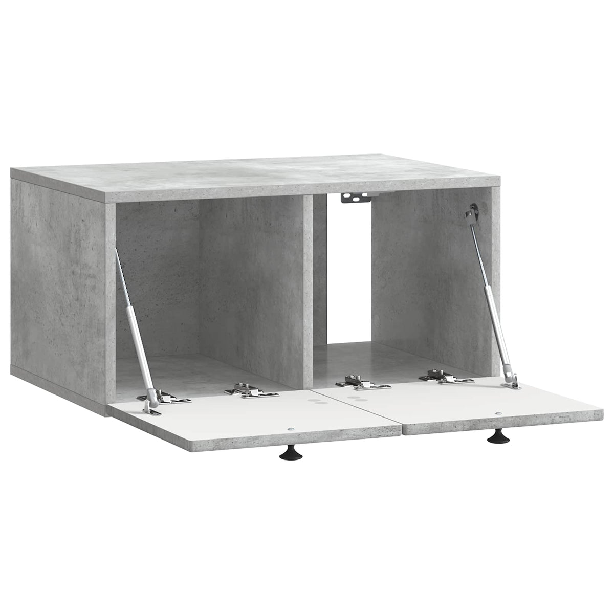 Væghængt TV-skab Betongrå 59,5 x 41 x 30 cm Konstrueret træ