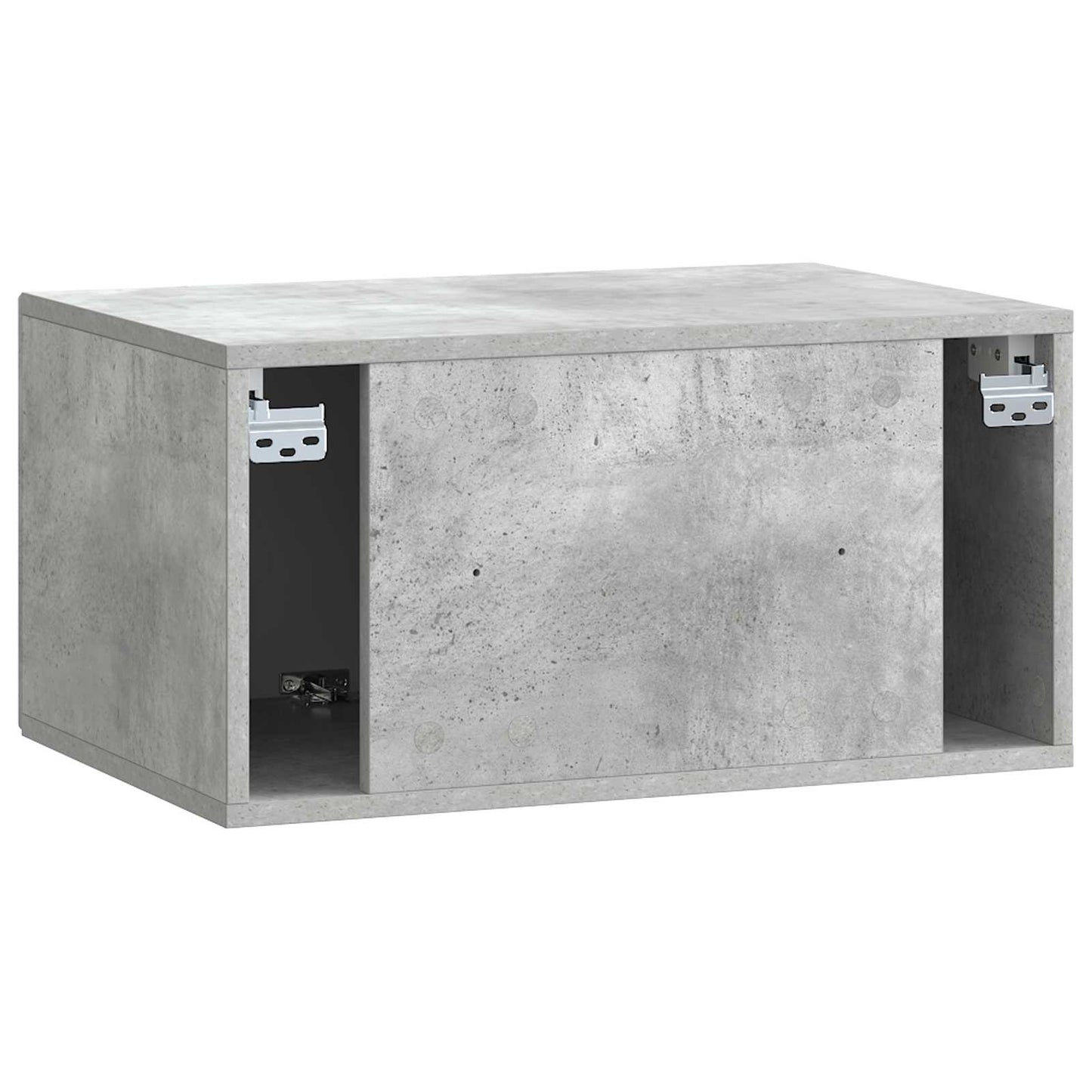 Væghængt TV-skab Betongrå 59,5 x 41 x 30 cm Konstrueret træ