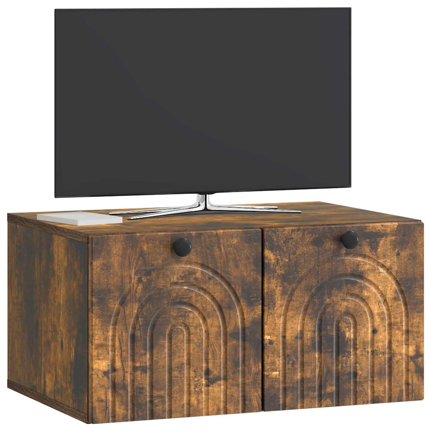 Væghængt TV-skab Røget eg 59,5 x 41 x 30 cm Konstrueret træ