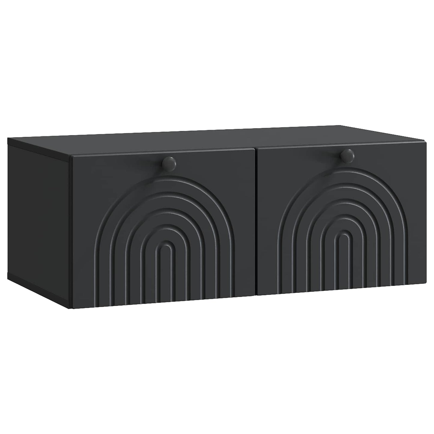 Væghængt TV-skab Sort 78,5 x 41 x 30 cm Konstrueret træ