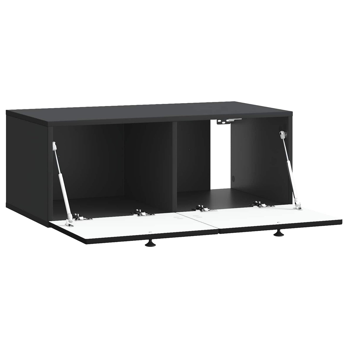 Væghængt TV-skab Sort 78,5 x 41 x 30 cm Konstrueret træ