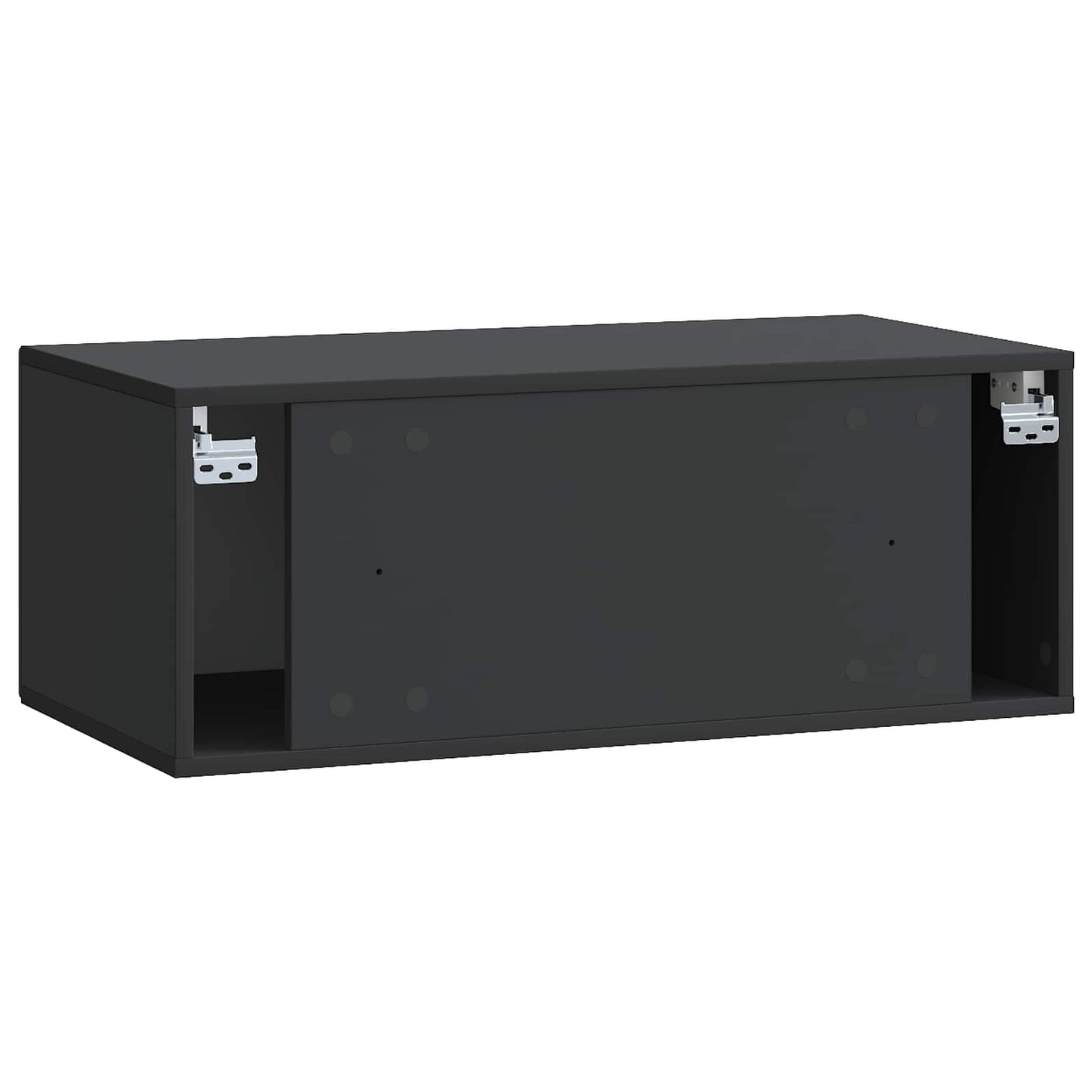 Væghængt TV-skab Sort 78,5 x 41 x 30 cm Konstrueret træ