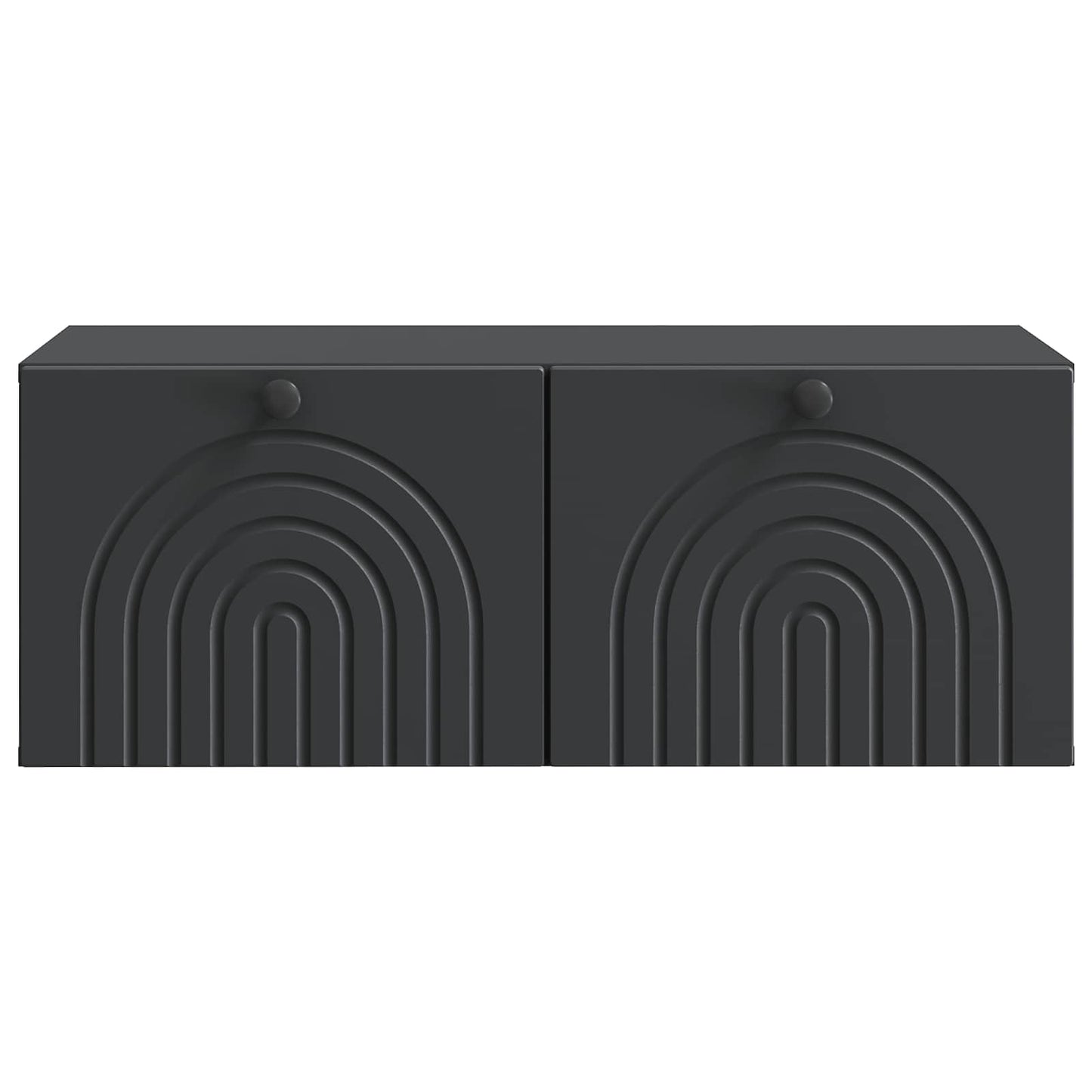 Væghængt TV-skab Sort 78,5 x 41 x 30 cm Konstrueret træ