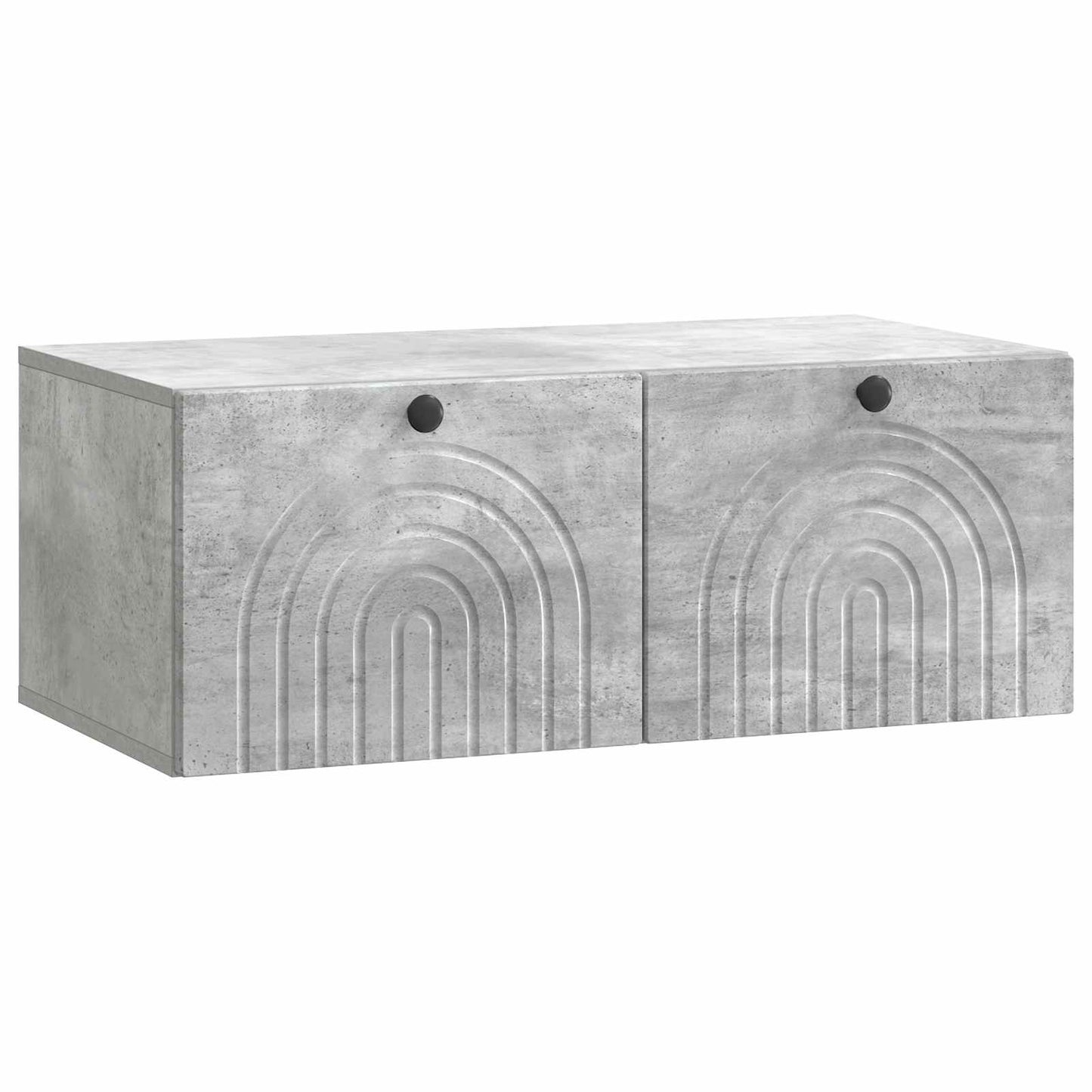 Væghængt TV-skab Betongrå 78,5 x 41 x 30 cm Konstrueret træ