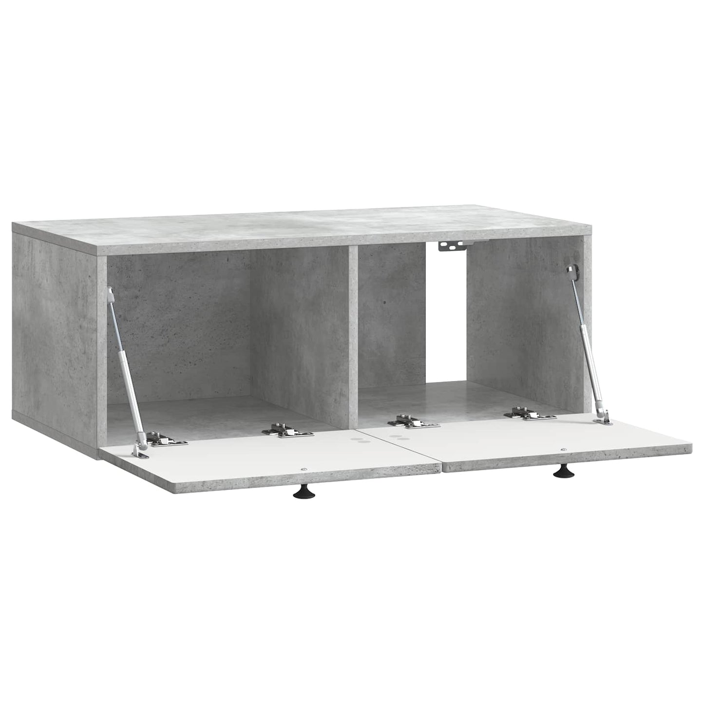Væghængt TV-skab Betongrå 78,5 x 41 x 30 cm Konstrueret træ