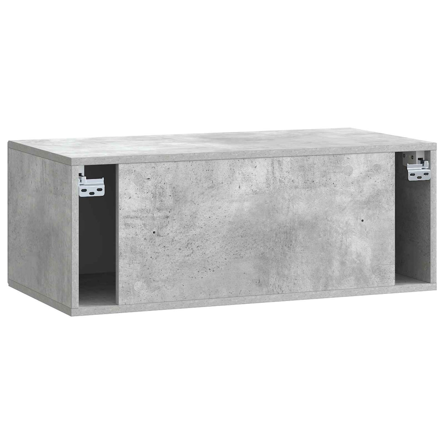 Væghængt TV-skab Betongrå 78,5 x 41 x 30 cm Konstrueret træ