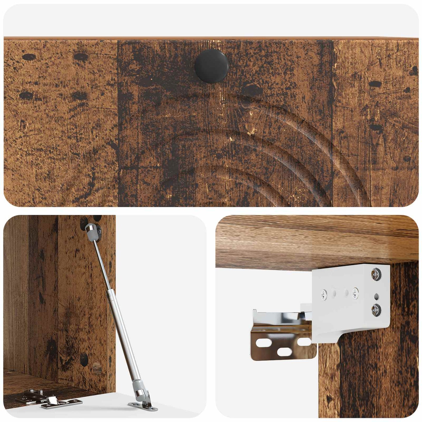 Væghængt TV-skab Gammelt træ 78,5 x 41 x 30 cm Konstrueret træ
