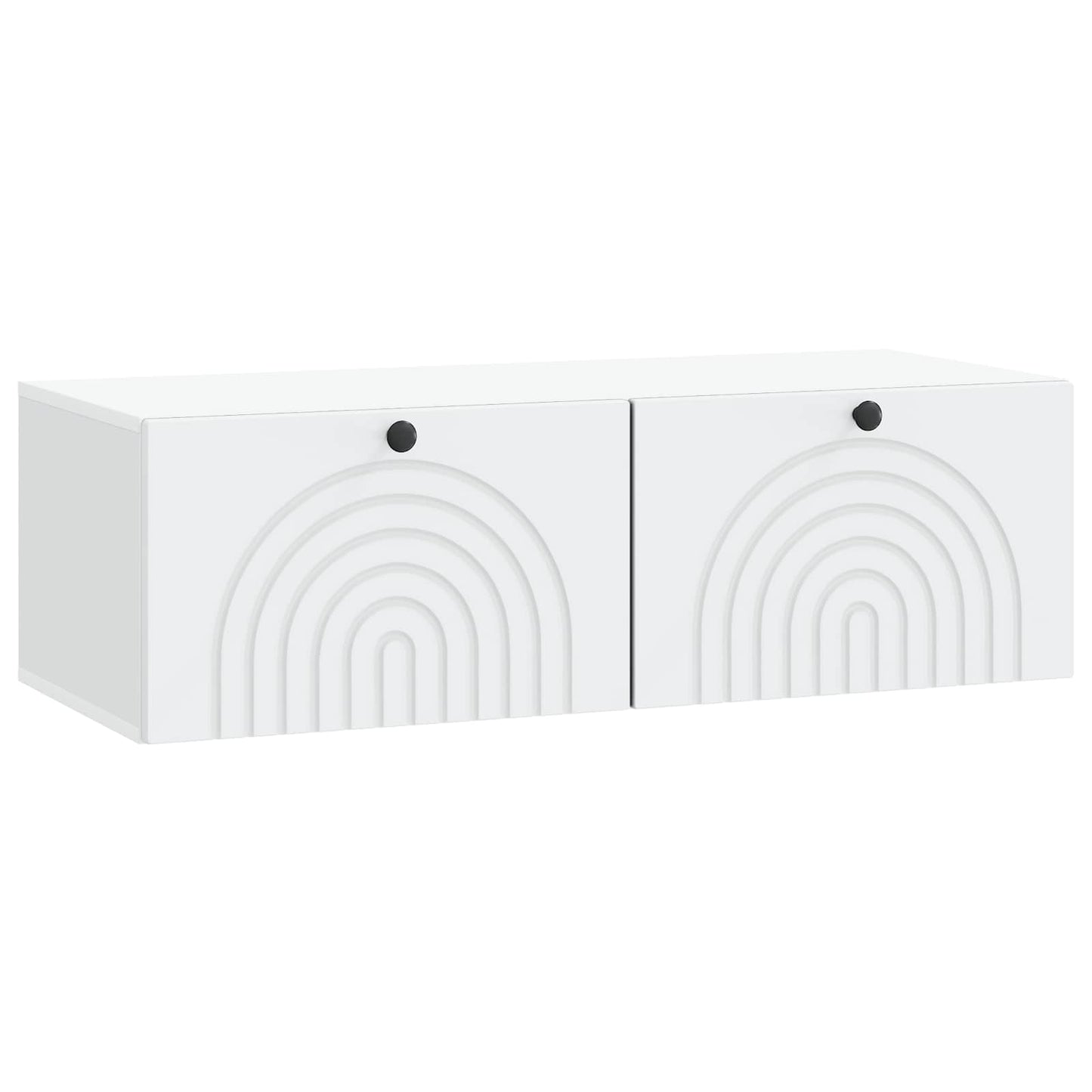 Væghængt TV-skab 99 x 41 x 30 cm Hvid Konstrueret træ