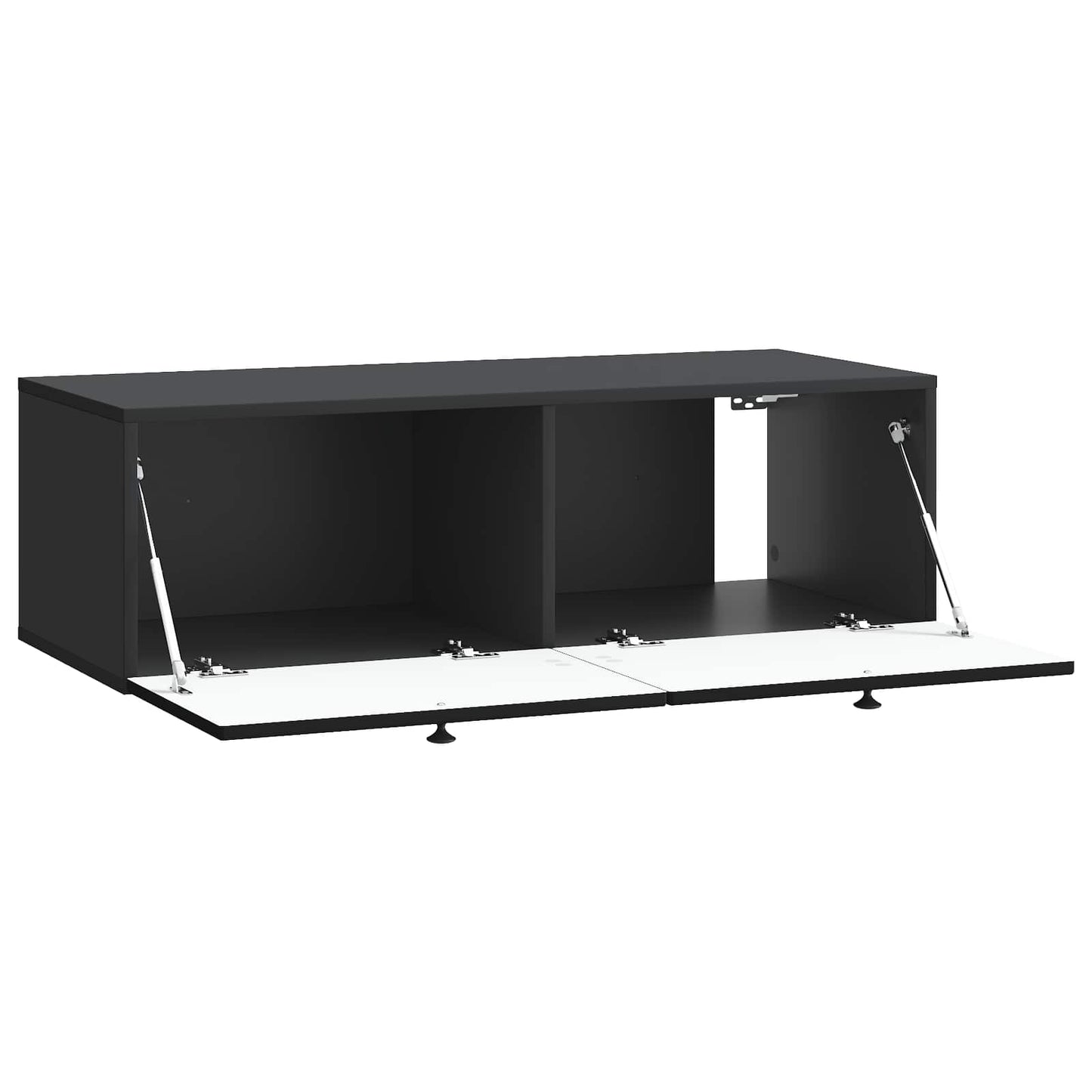 Væghængt TV-skab Sort 99 x 41 x 30 cm Konstrueret træ