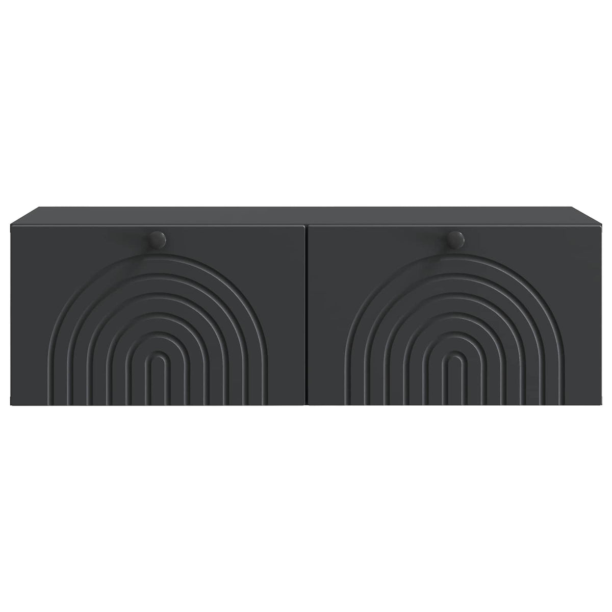 Væghængt TV-skab Sort 99 x 41 x 30 cm Konstrueret træ