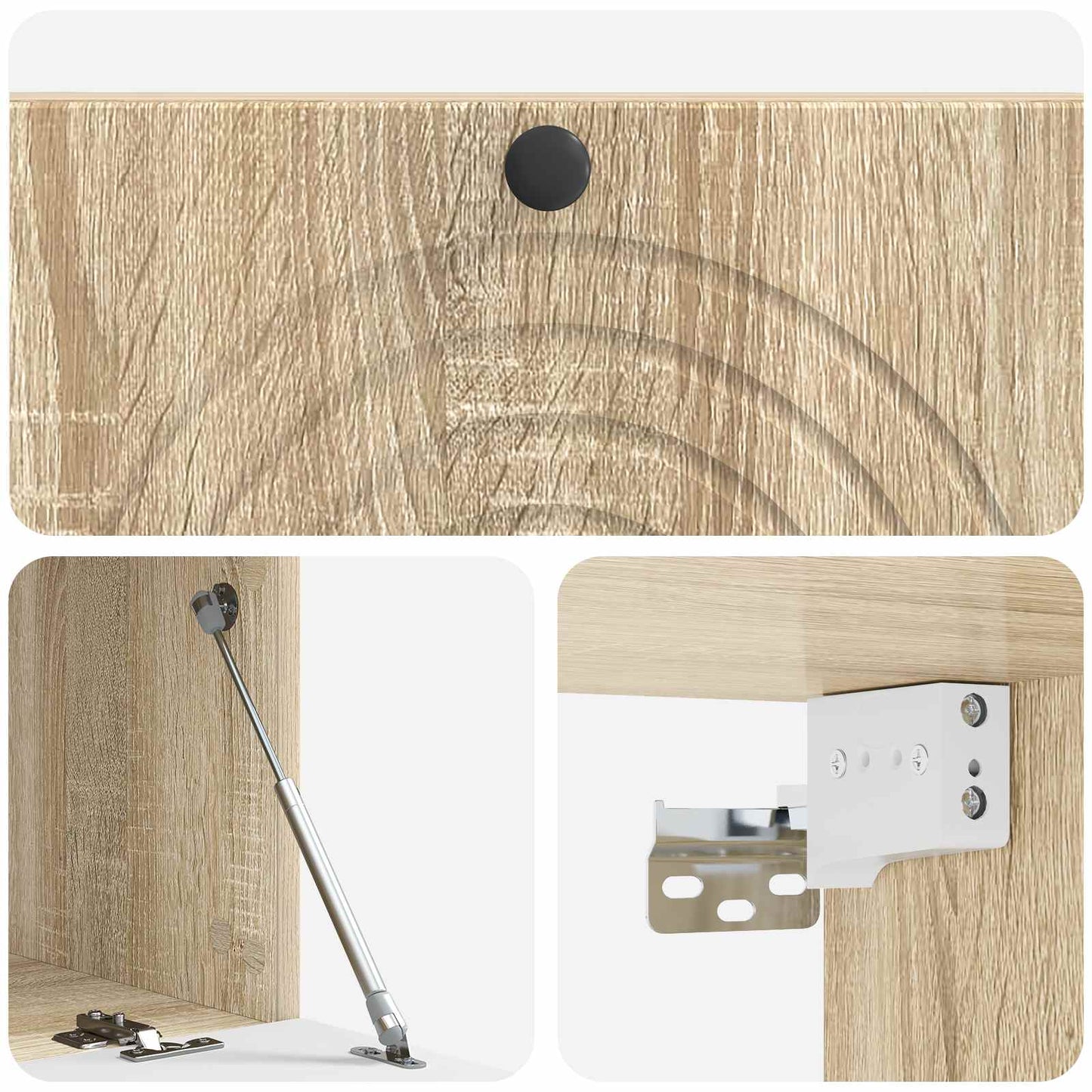 Væghængt TV-skab Sonoma-eg 98 x 41 x 30 cm Konstrueret træ