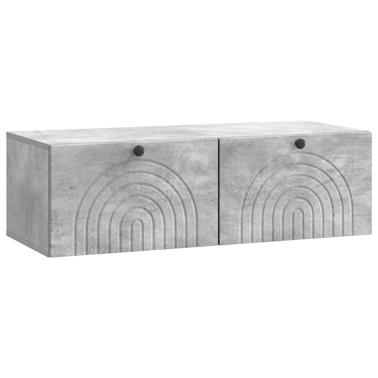Væghængt TV-skab Betongrå 99 x 41 x 30 cm Konstrueret træ