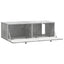 Væghængt TV-skab Betongrå 99 x 41 x 30 cm Konstrueret træ