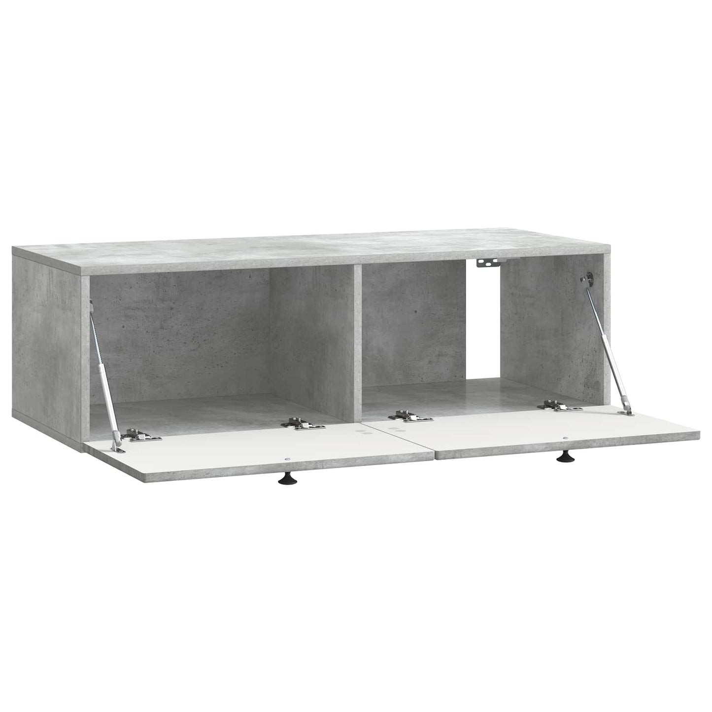 Væghængt TV-skab Betongrå 99 x 41 x 30 cm Konstrueret træ