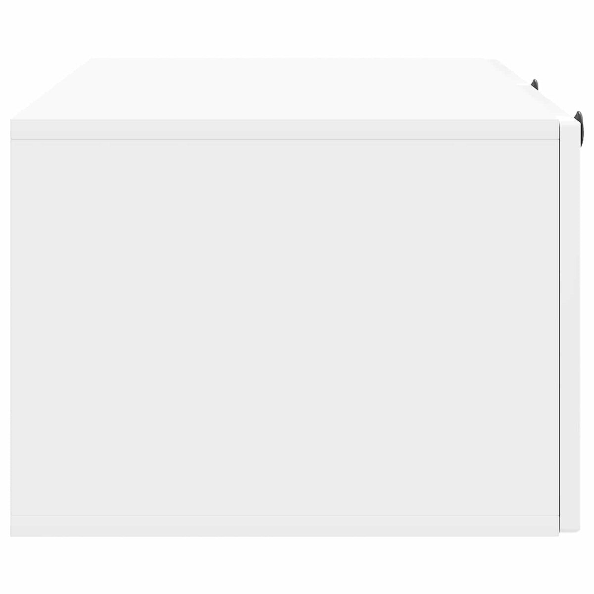 Væghængt TV-skab Hvid højglans 98 x 41 x 30 cm Konstrueret træ