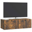 Væghængt TV-skab Røget eg 99 x 41 x 30 cm Konstrueret træ