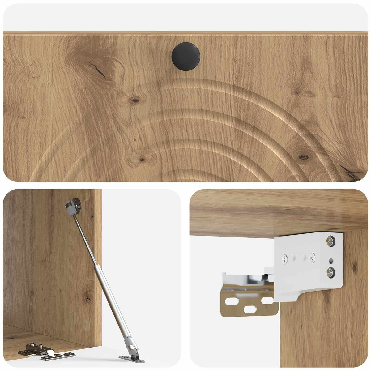 Væghængt TV-skab 99 x 41 x 30 cm Artisan-eg Konstrueret træ