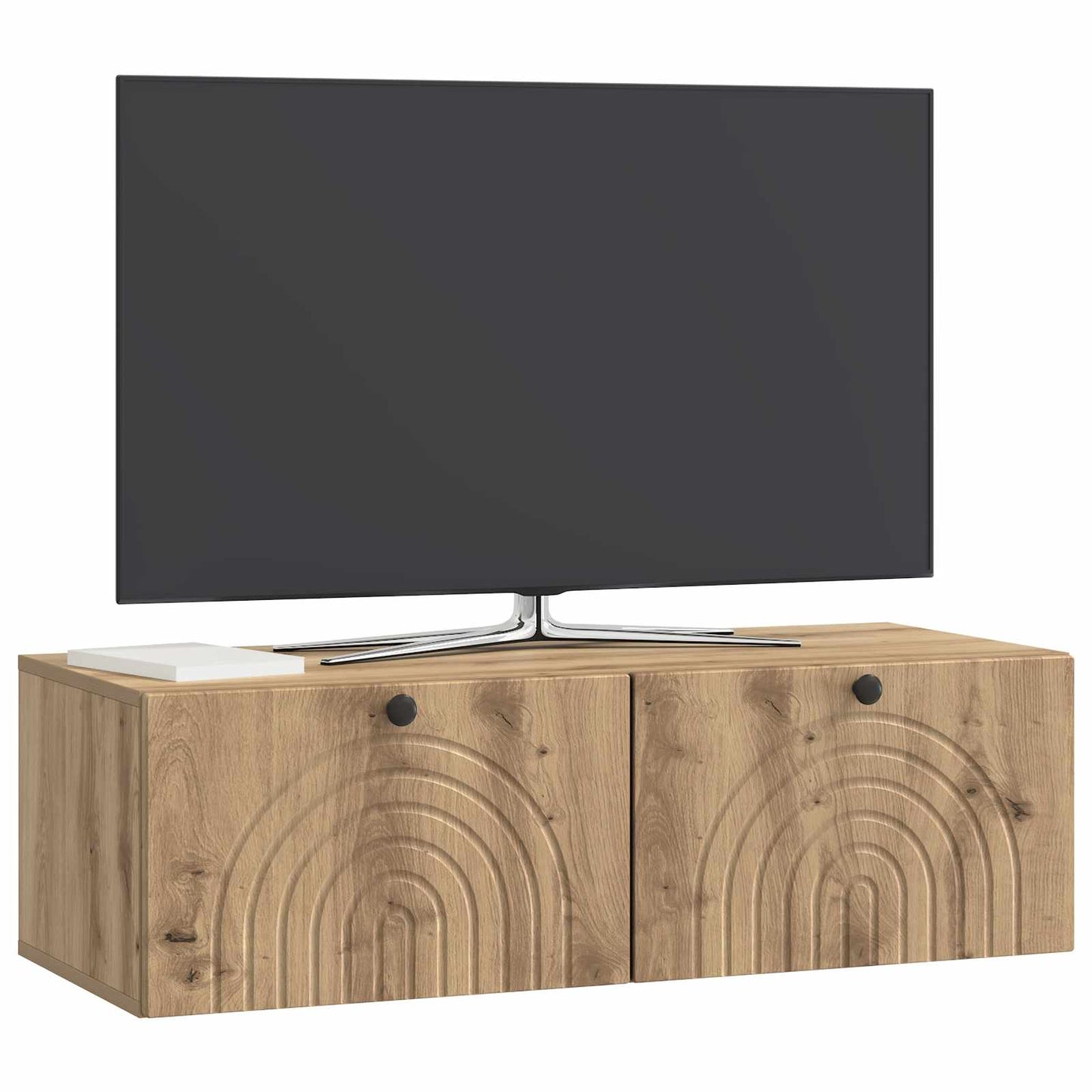 Væghængt TV-skab 99 x 41 x 30 cm Artisan-eg Konstrueret træ