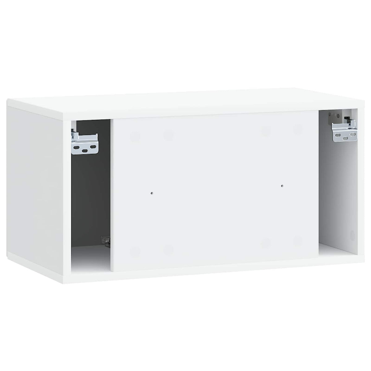 Væghængt TV-skab Hvid 59,5 x 31 x 30 cm Konstrueret træ