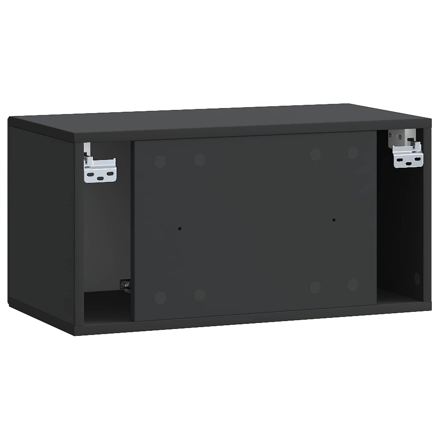 Væghængt TV-skab Sort 59,5 x 31 x 30 cm Konstrueret træ