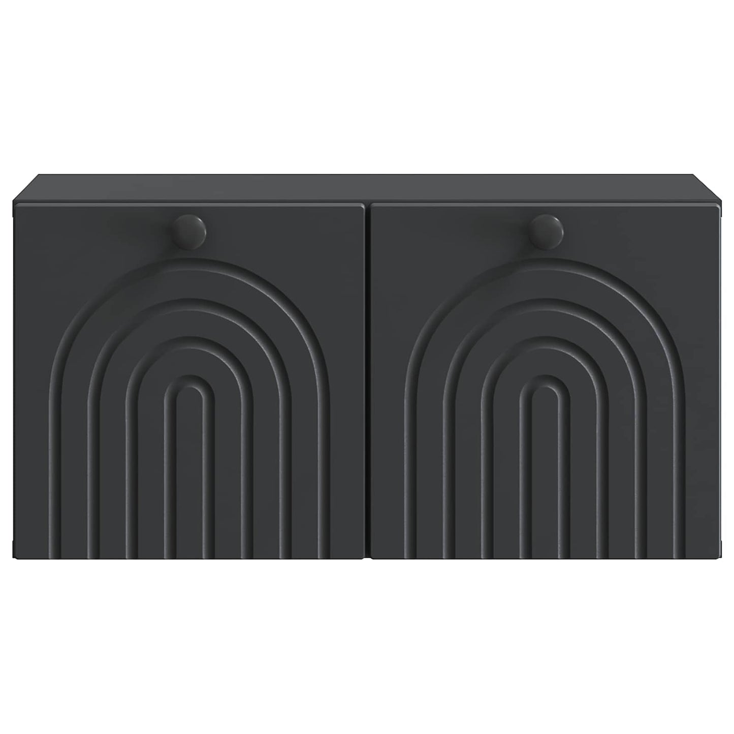 Væghængt TV-skab Sort 59,5 x 31 x 30 cm Konstrueret træ