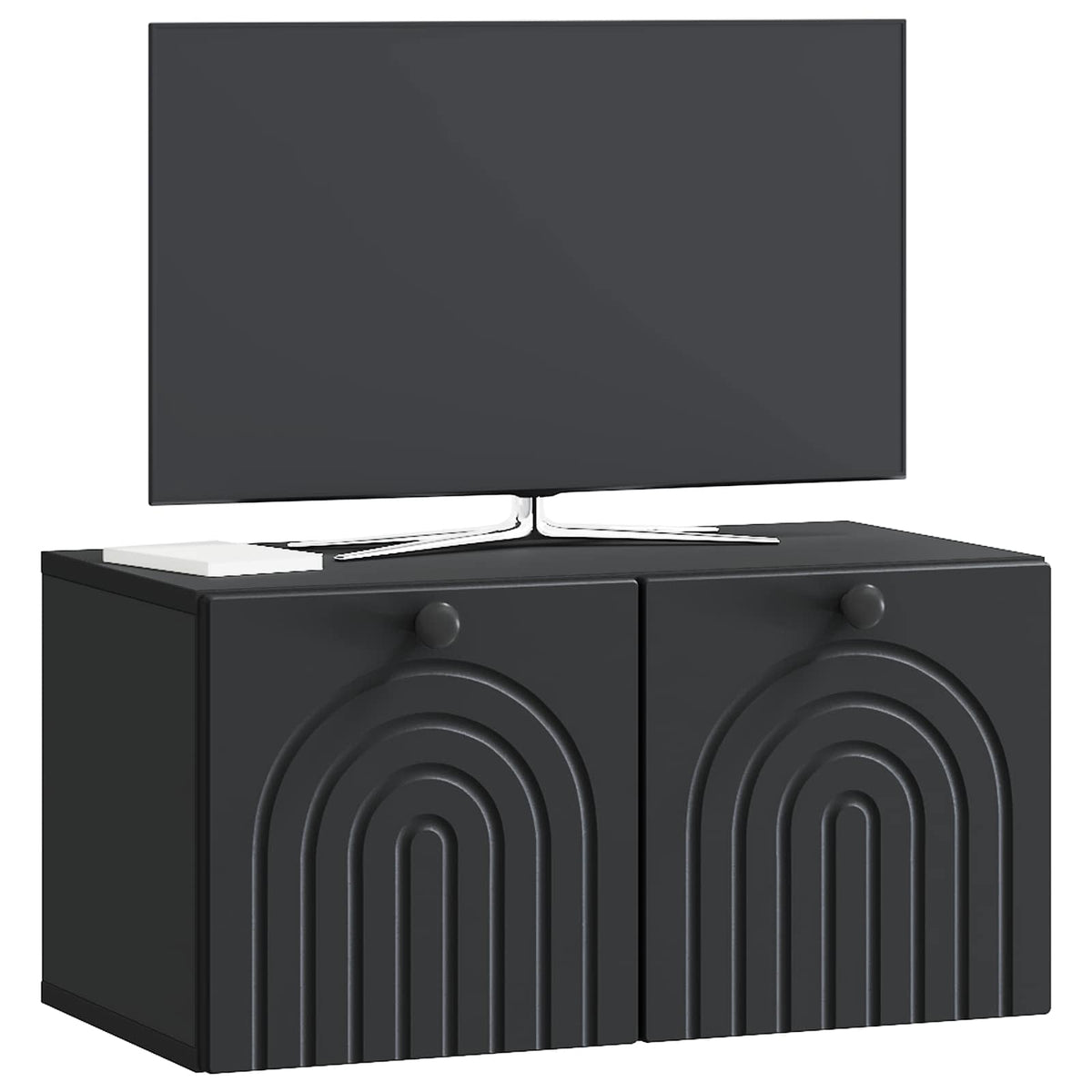 Væghængt TV-skab Sort 59,5 x 31 x 30 cm Konstrueret træ