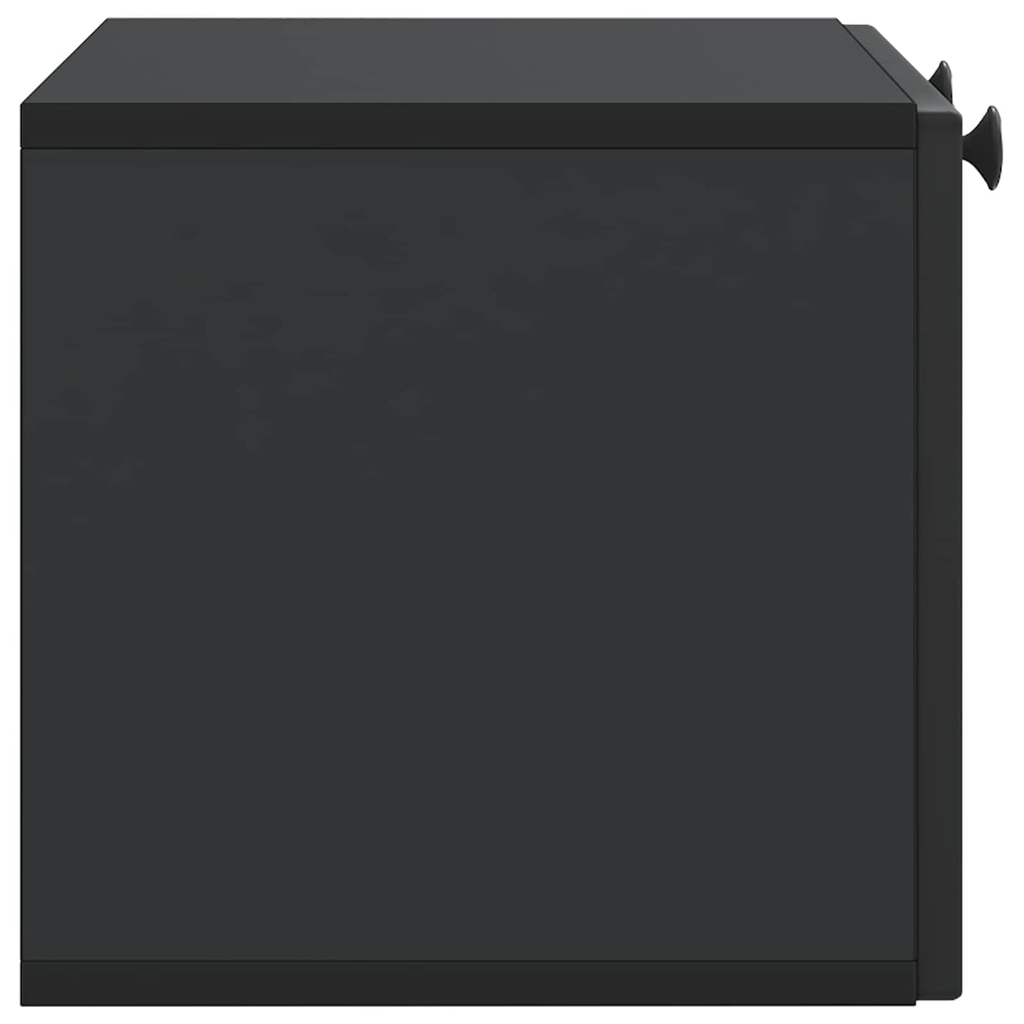 Væghængt TV-skab Sort 59,5 x 31 x 30 cm Konstrueret træ