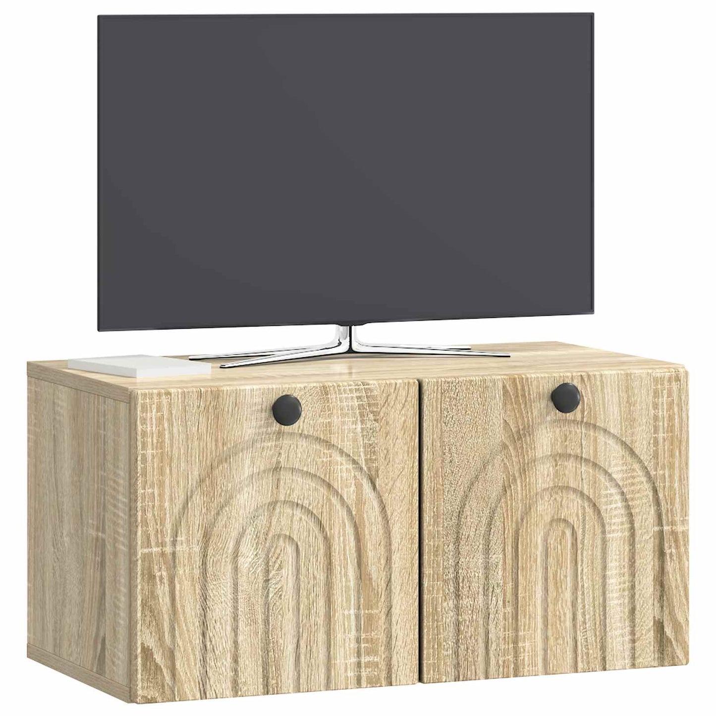 Væghængt TV-skab Sonoma-eg 59,5 x 31 x 30 cm Konstrueret træ