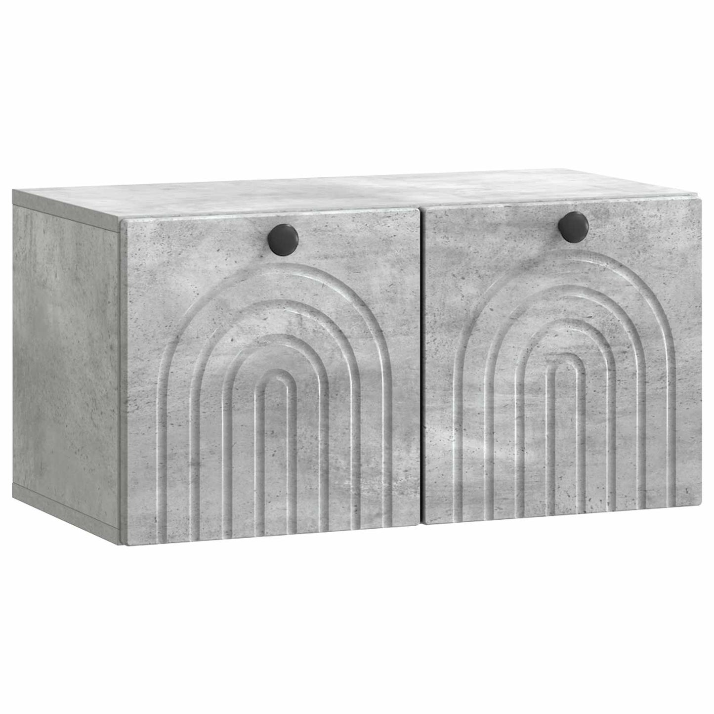 Væghængt TV-skab Betongrå 59,5 x 31 x 30 cm Konstrueret træ