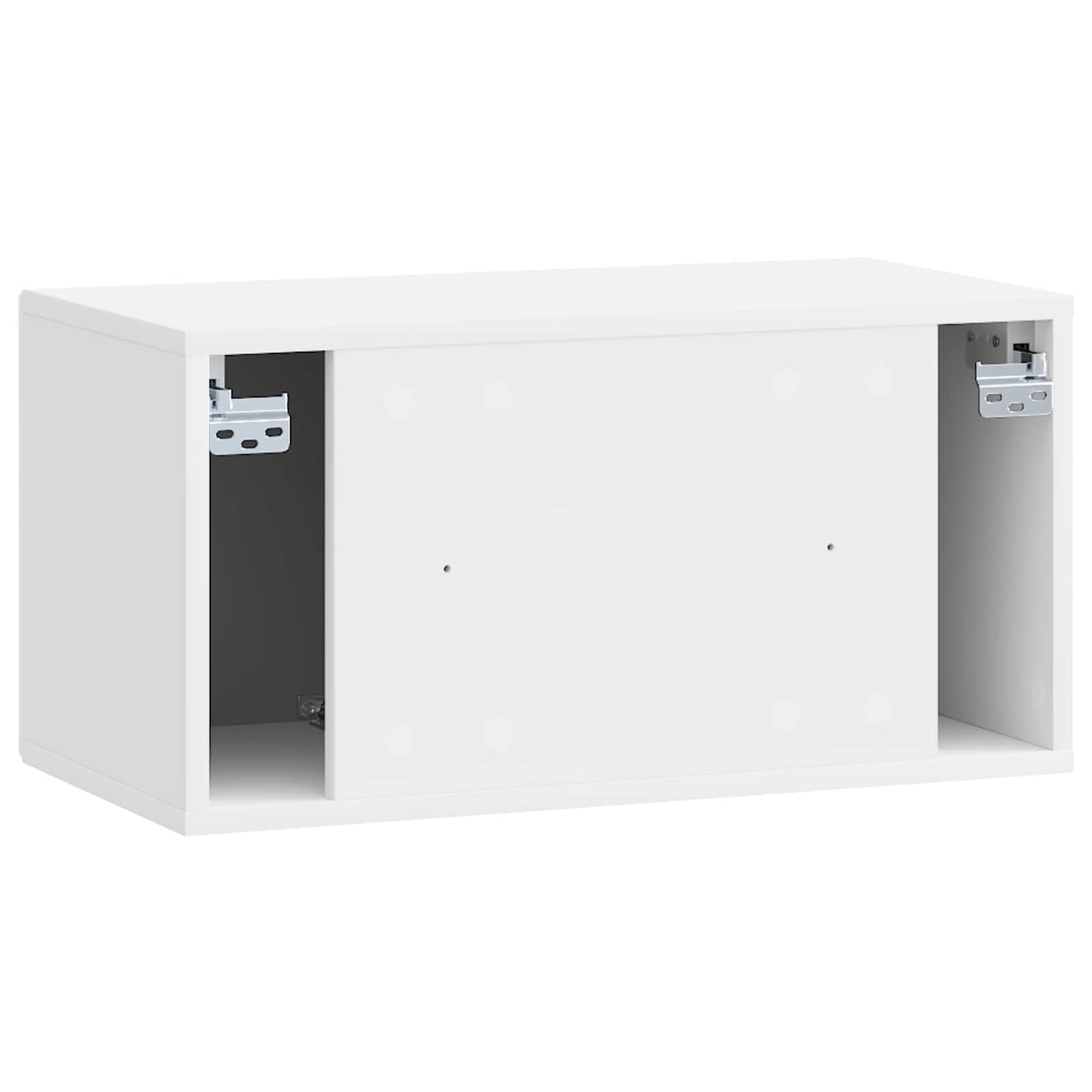 Væghængt TV-skab Vægmonteret Hvid højglans 59,5 x 31 x 30 cm