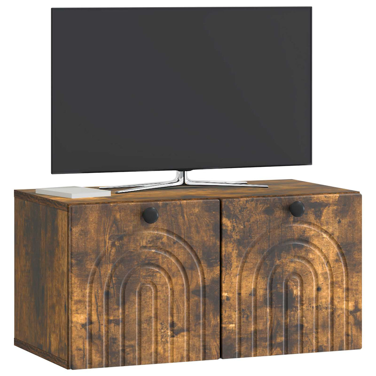 Væghængt TV-skab Røget eg 59,5 x 31 x 30 cm Konstrueret træ