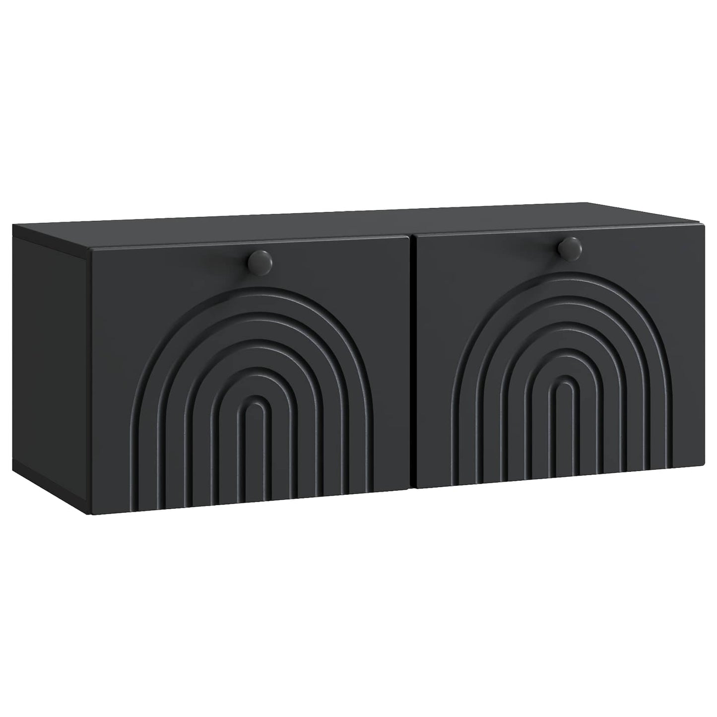 Væghængt TV-skab Sort 78,5 x 31 x 30 cm Konstrueret træ