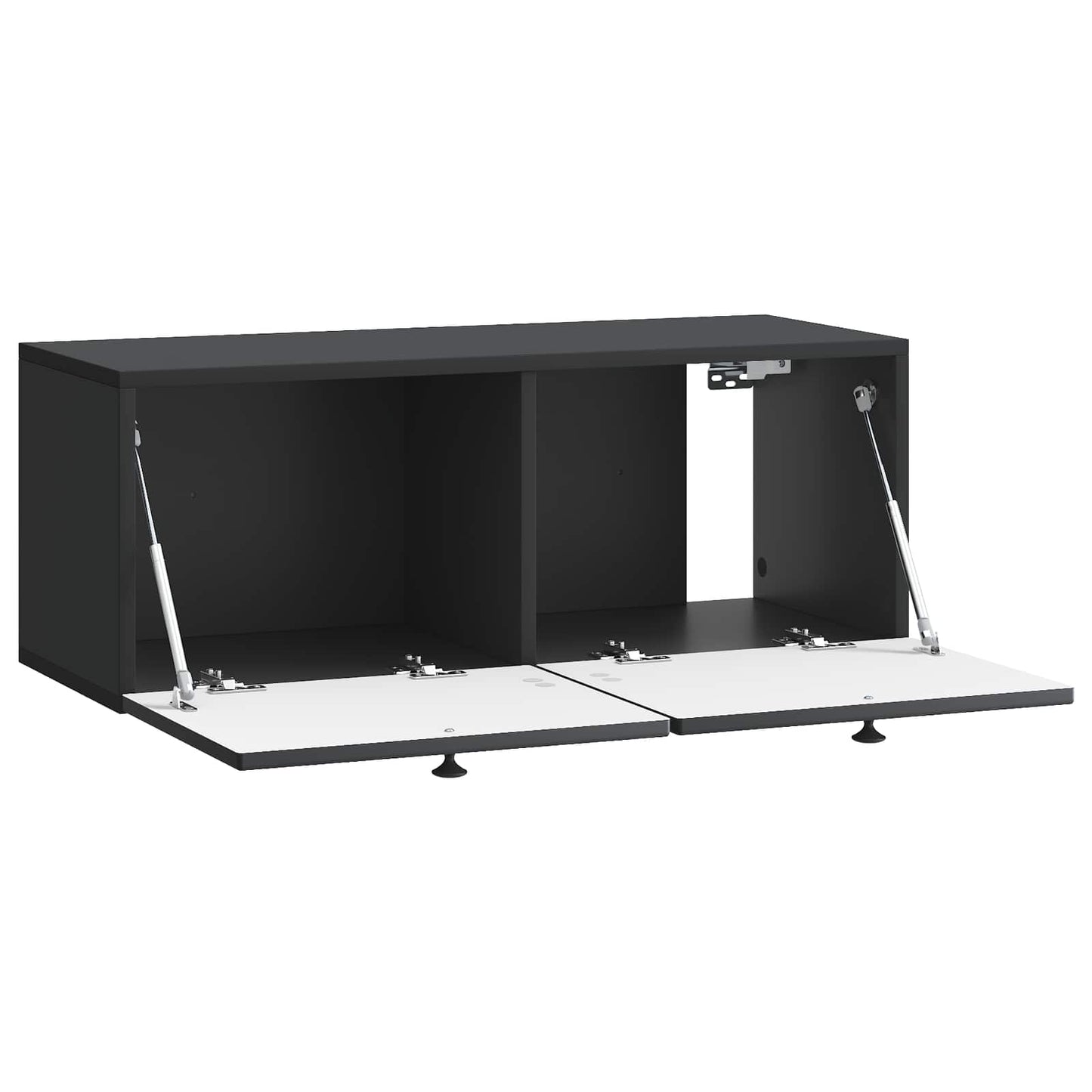 Væghængt TV-skab Sort 78,5 x 31 x 30 cm Konstrueret træ