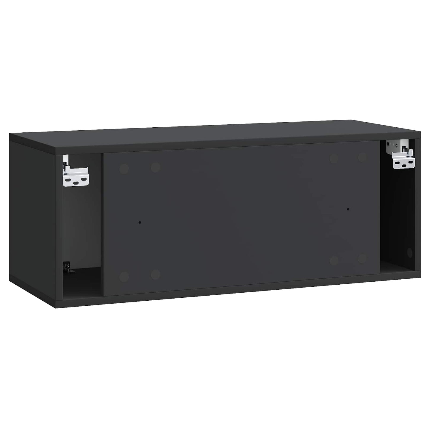 Væghængt TV-skab Sort 78,5 x 31 x 30 cm Konstrueret træ