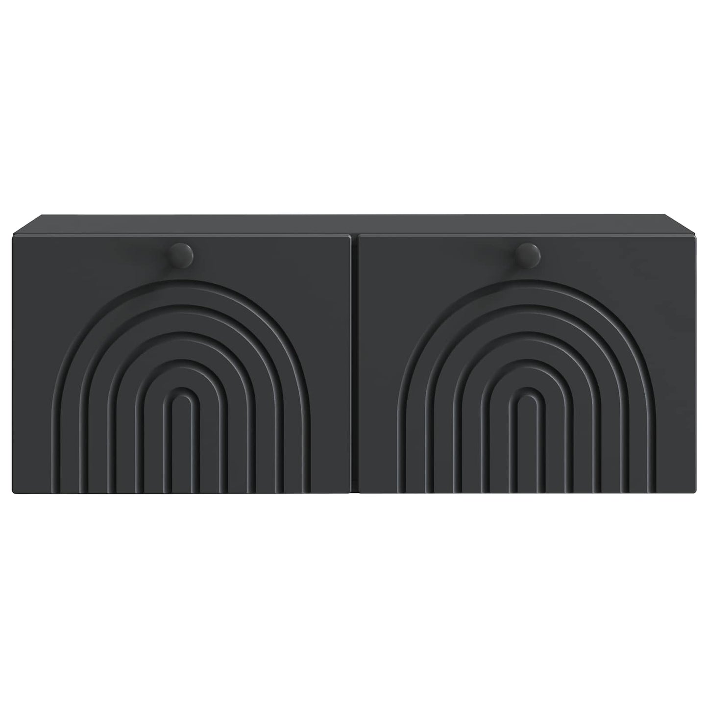 Væghængt TV-skab Sort 78,5 x 31 x 30 cm Konstrueret træ