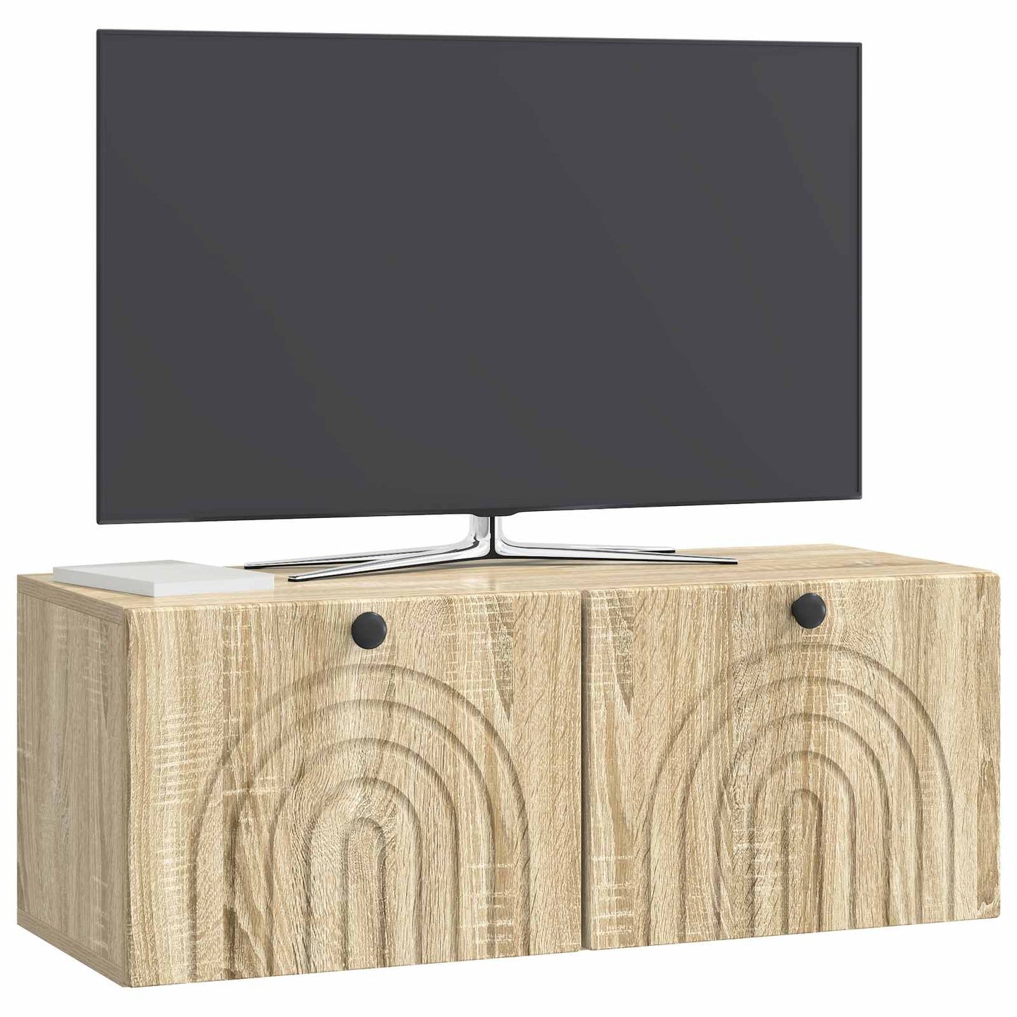 Væghængt TV-skab Sonoma-eg 78,5 x 31 x 30 cm Konstrueret træ