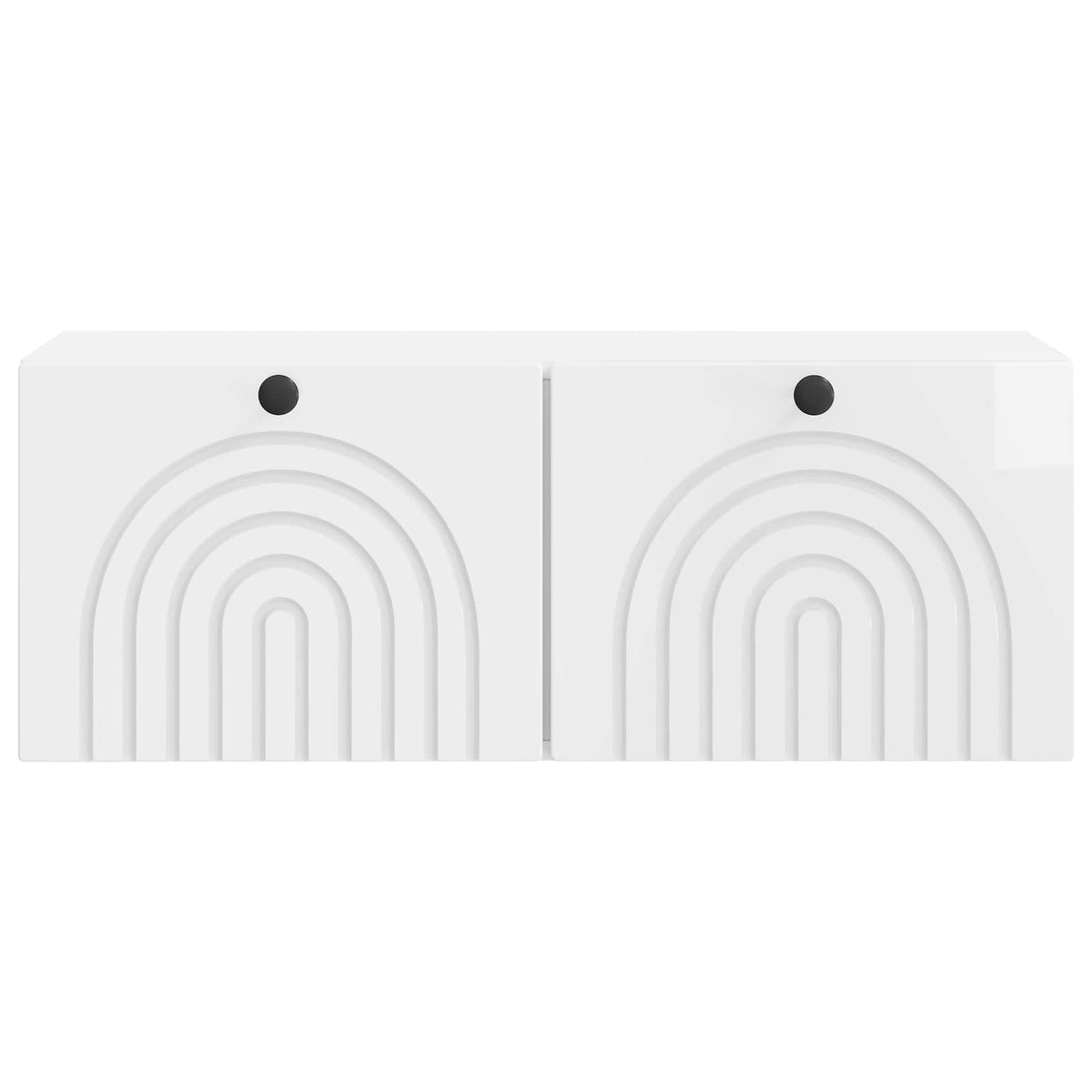 Væghængt TV-skab Vægmonteret Hvid højglans 78,5 x 31 x 30 cm