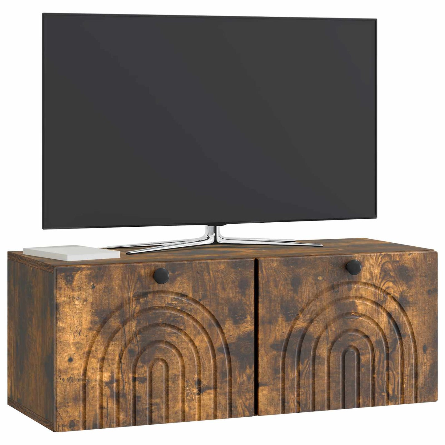 Væghængt TV-skab Røget eg 78,5 x 31 x 30 cm Konstrueret træ