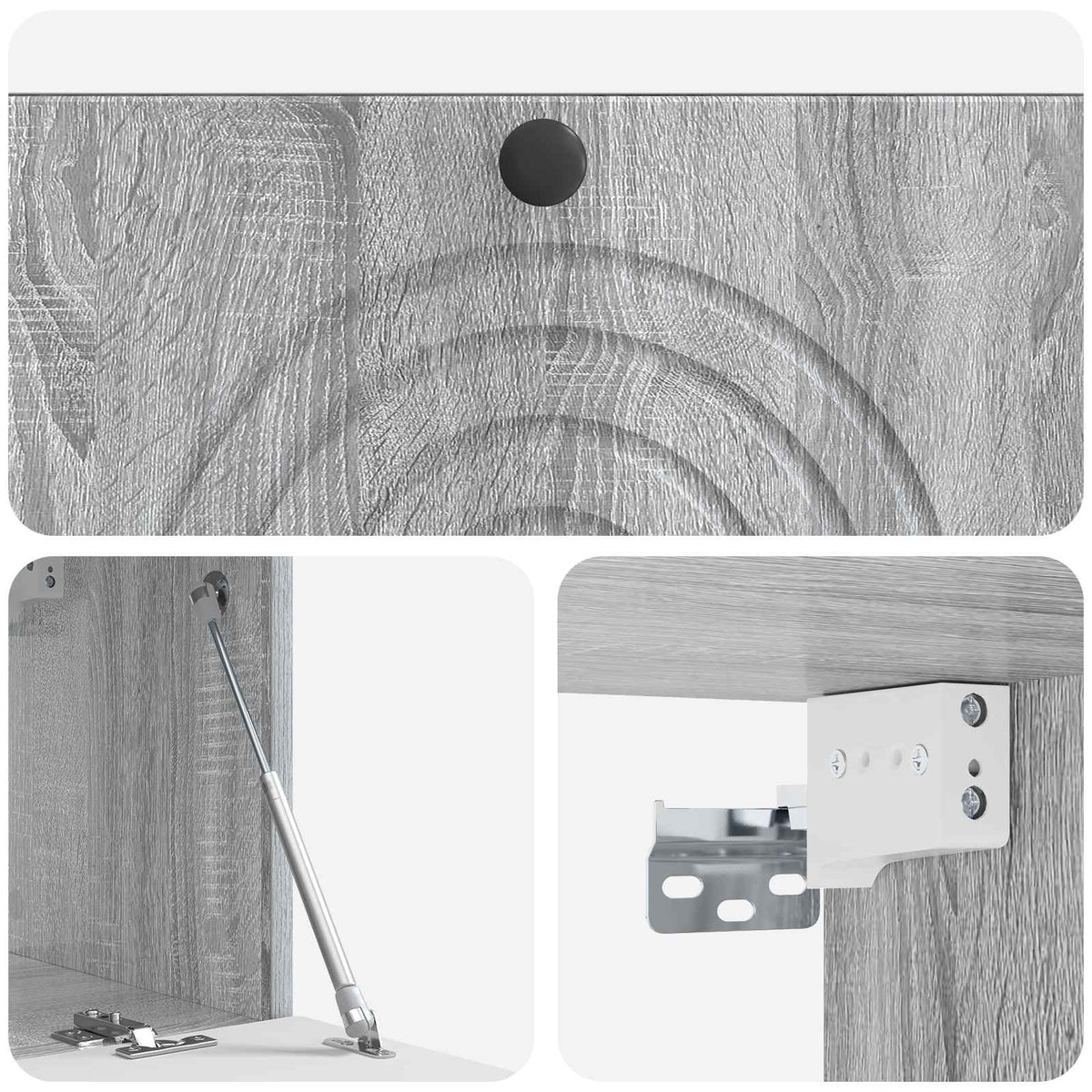 Væghængt TV-skab Vægmonteret Grå sonoma-eg 78,5 x 31 x 30 cm