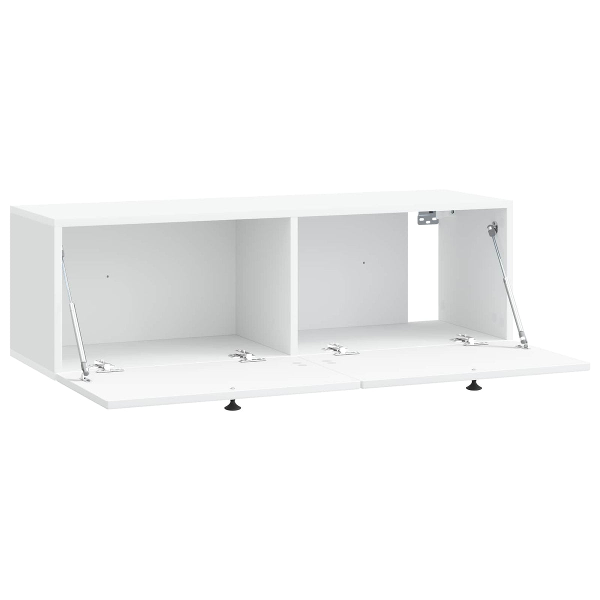 Væghængt TV-skab Hvid 98 x 31 x 30 cm Konstrueret træ
