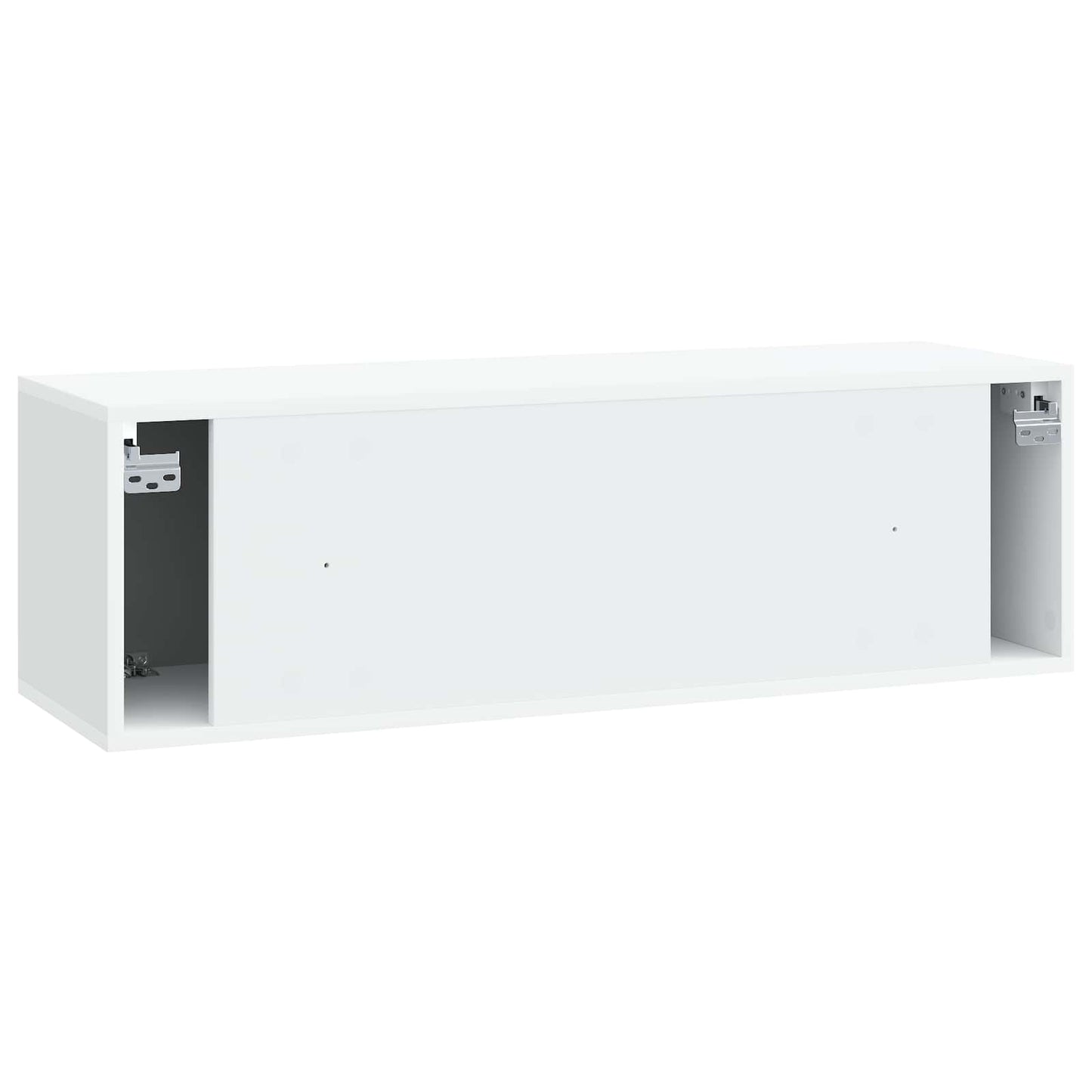 Væghængt TV-skab Hvid 98 x 31 x 30 cm Konstrueret træ