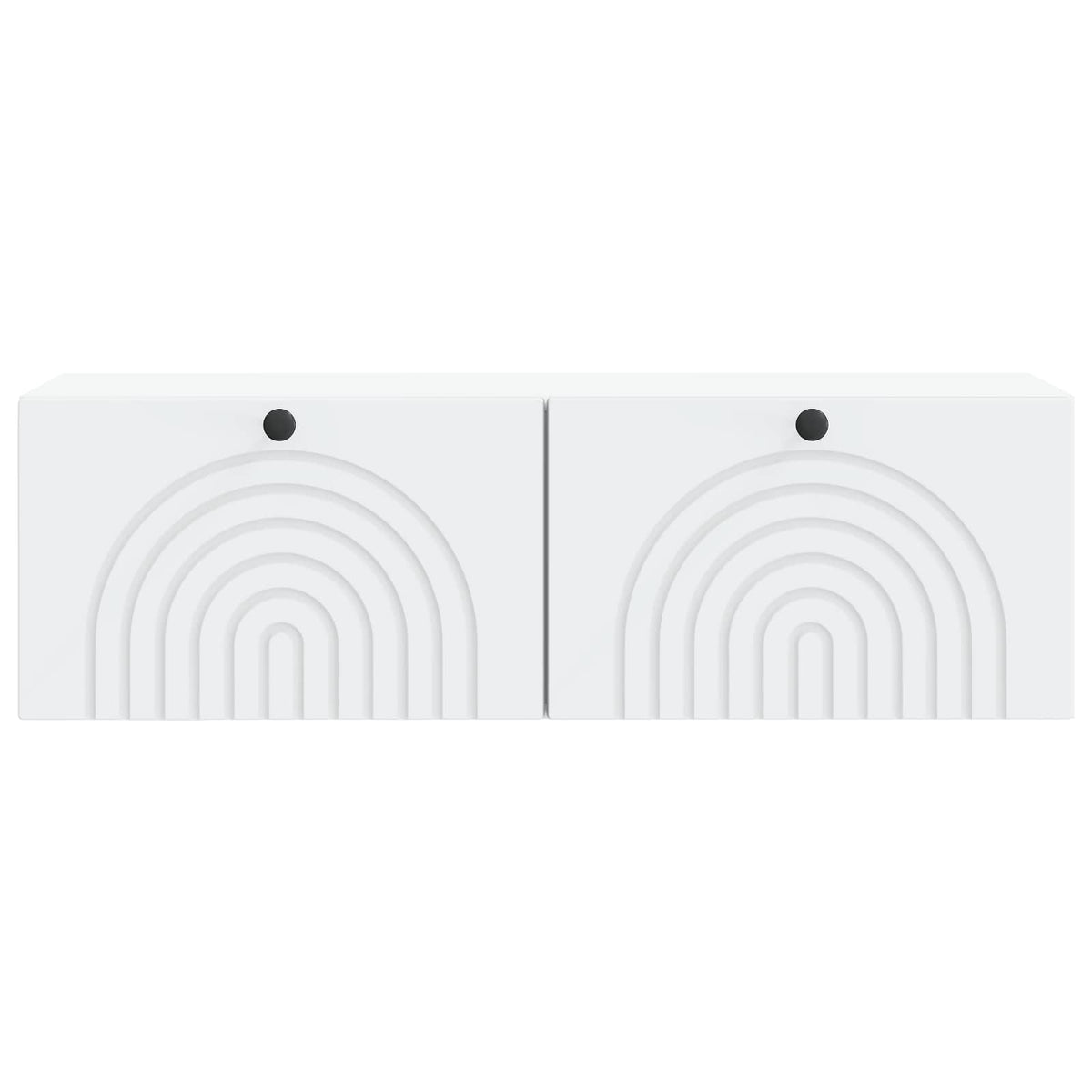 Væghængt TV-skab Hvid 98 x 31 x 30 cm Konstrueret træ