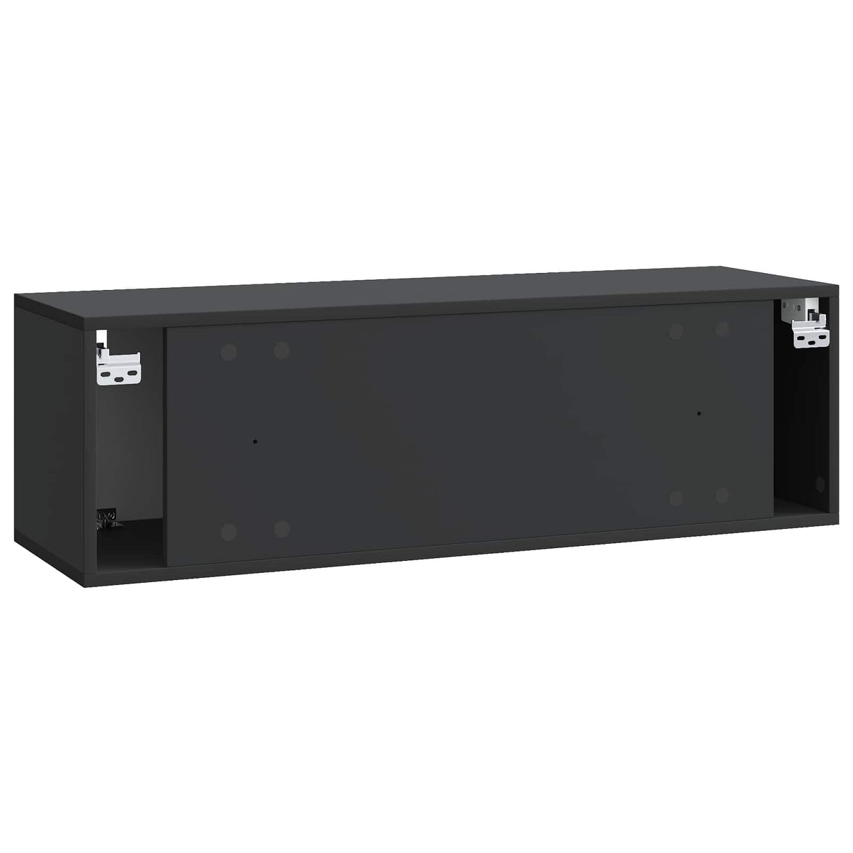 Væghængt TV-skab Sort 98 x 31 x 30 cm Konstrueret træ