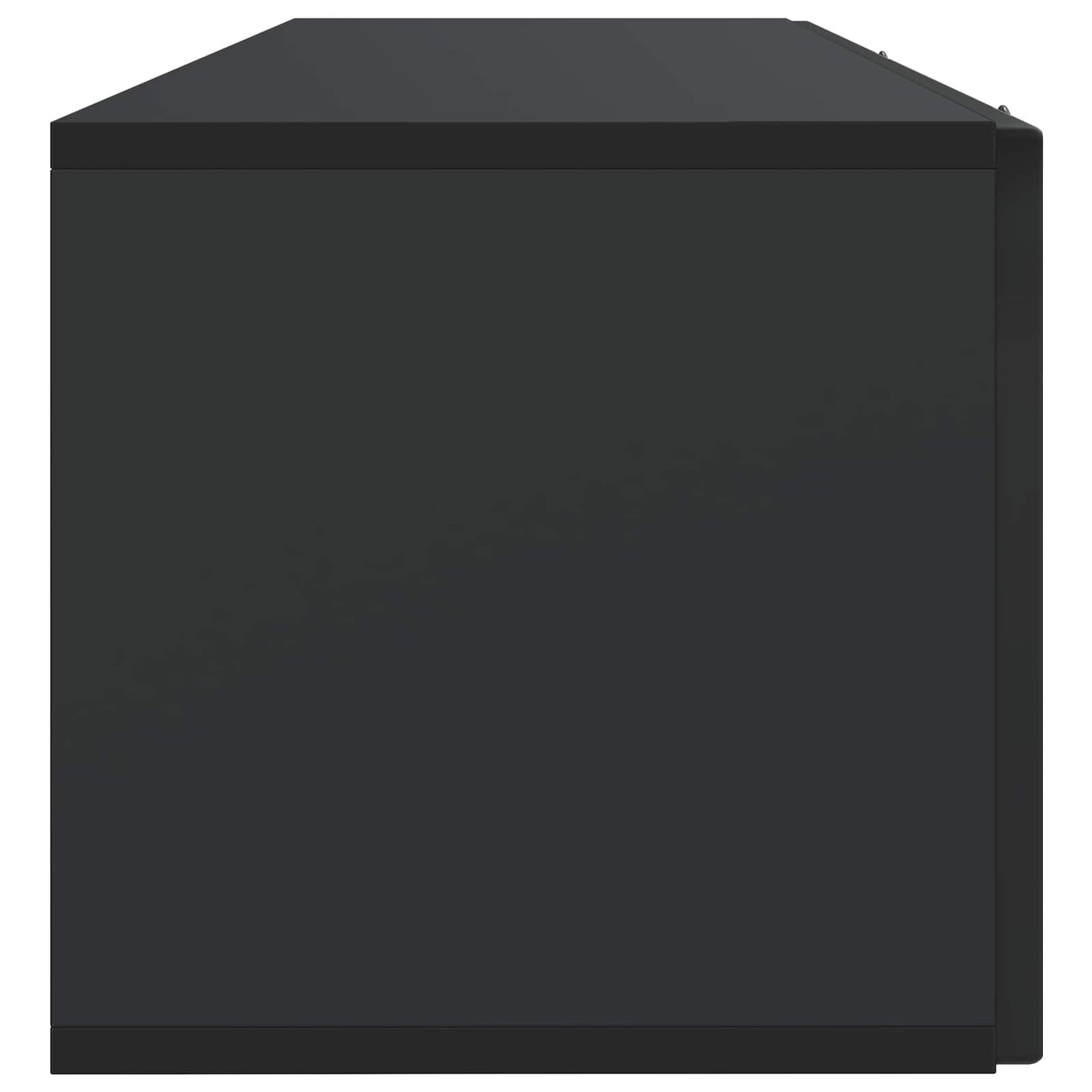 Væghængt TV-skab Sort 98 x 31 x 30 cm Konstrueret træ