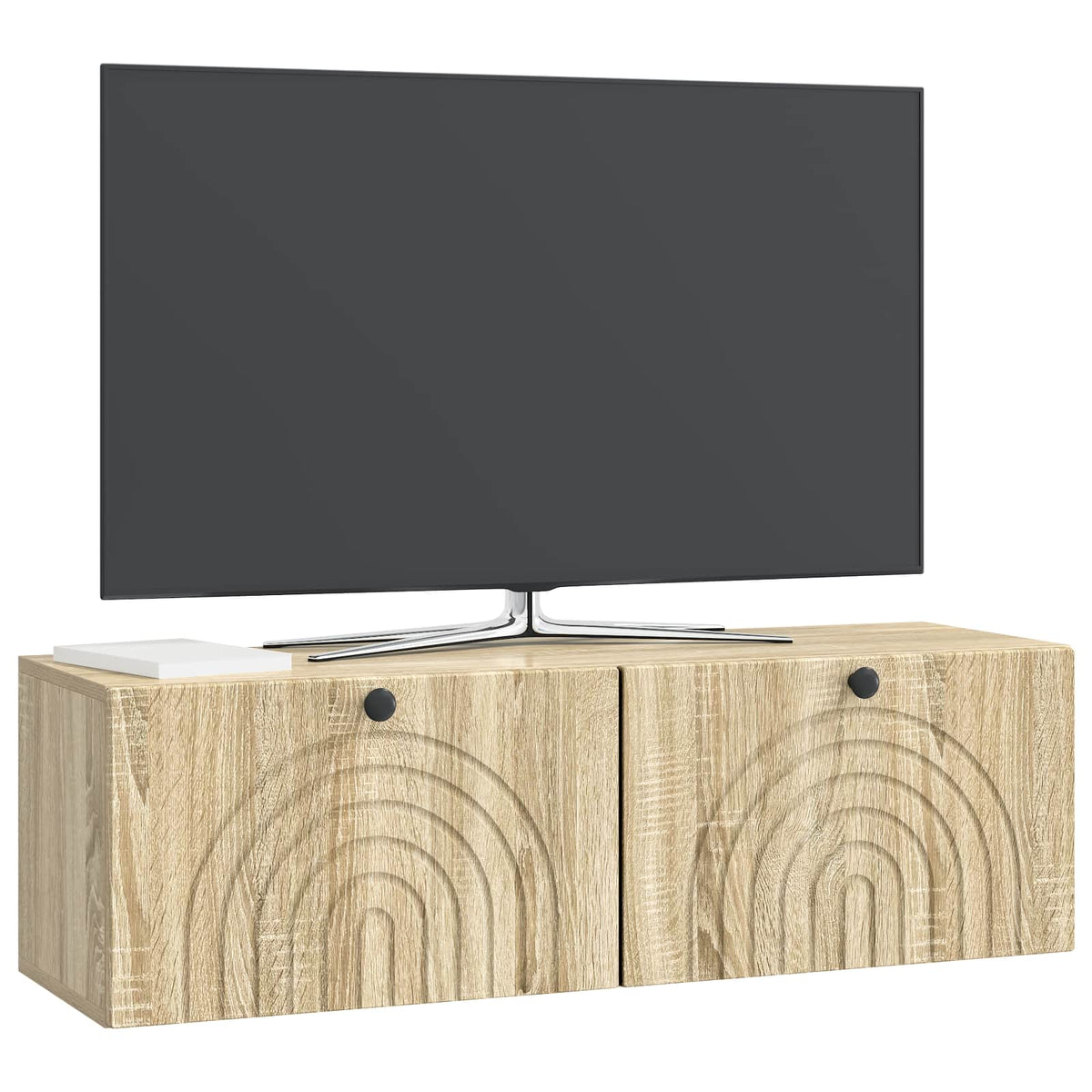 Væghængt TV-skab Sonoma-eg 98 x 31 x 30 cm Konstrueret træ
