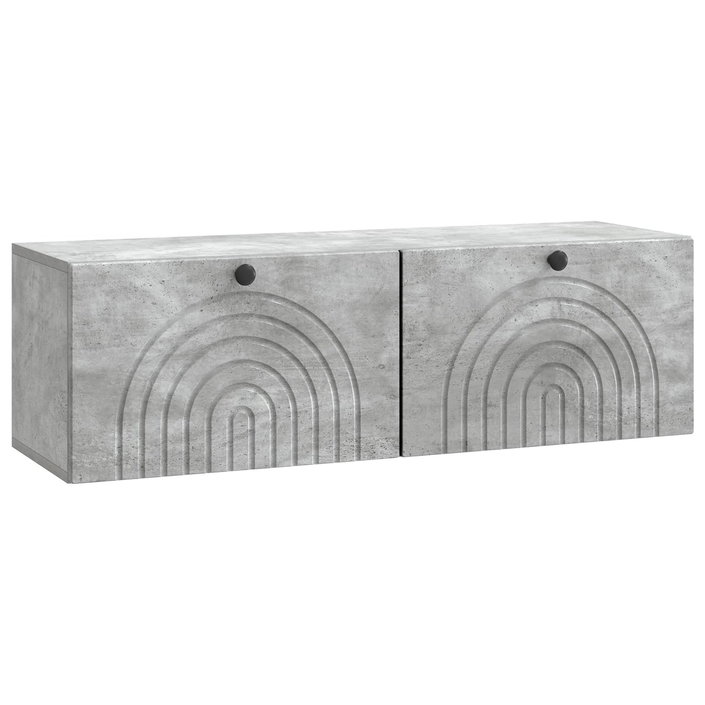 Væghængt TV-skab Betongrå 98 x 31 x 30 cm Konstrueret træ
