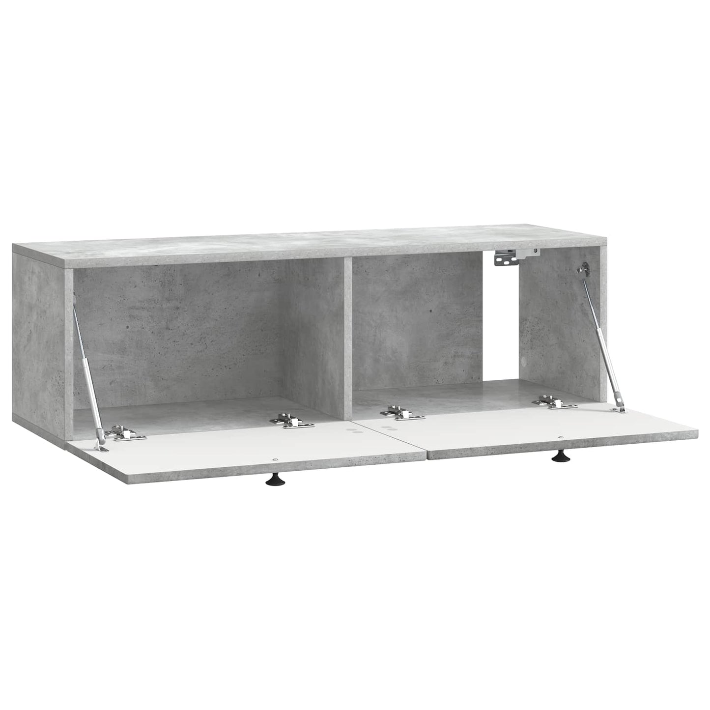 Væghængt TV-skab Betongrå 98 x 31 x 30 cm Konstrueret træ