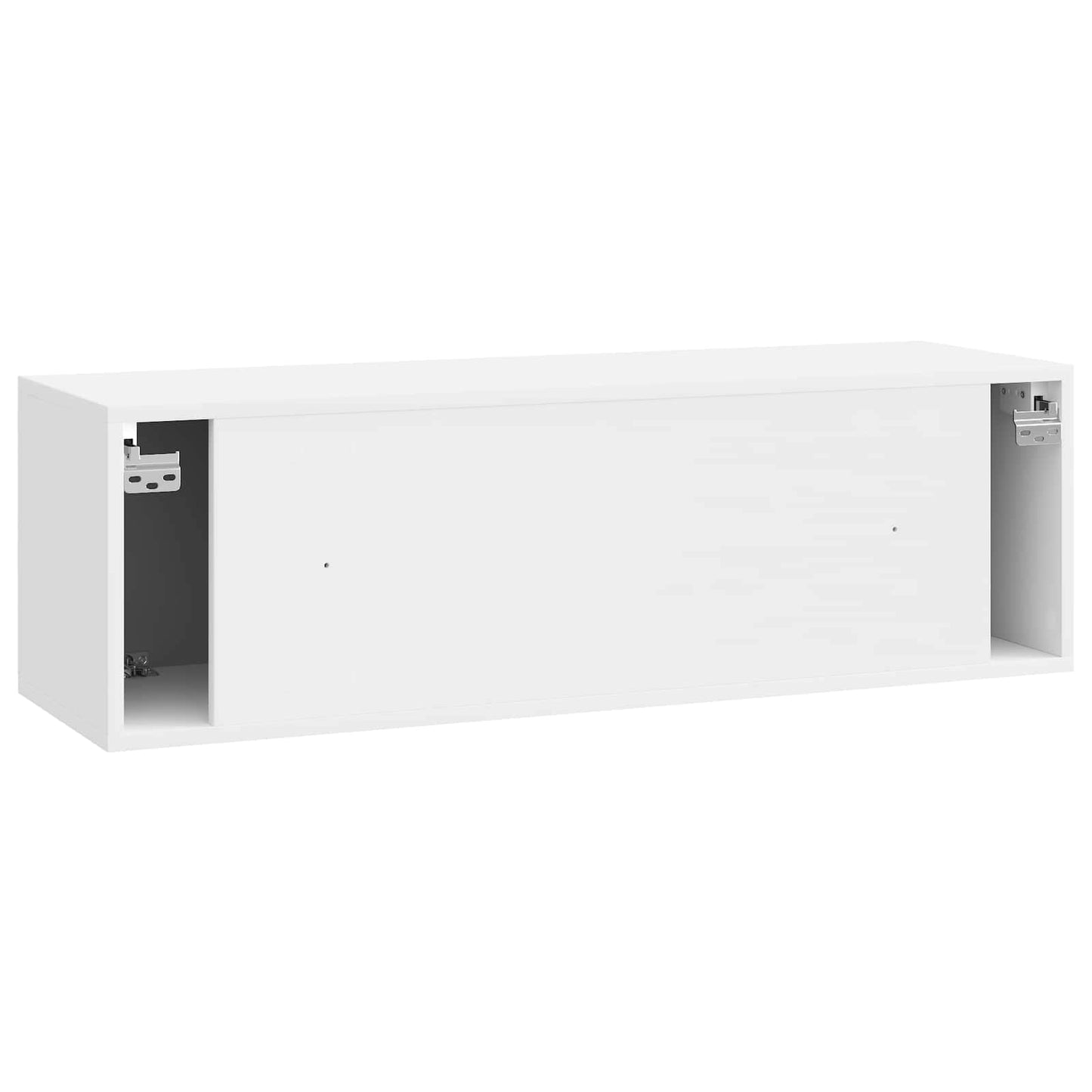 Væghængt TV-skab Hvid højglans 98 x 31 x 30 cm Konstrueret træ
