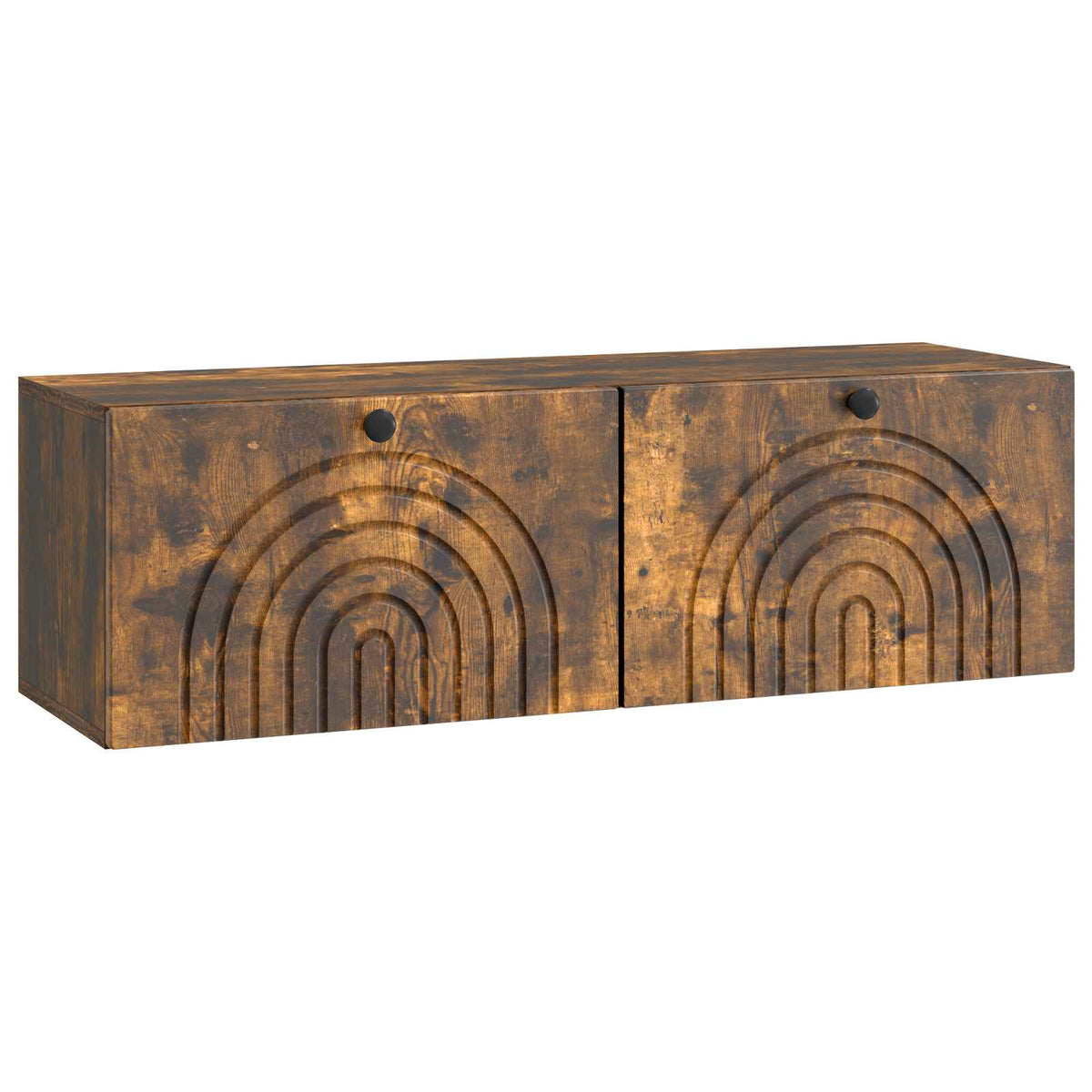 Væghængt TV-skab Røget eg 98 x 31 x 30 cm Konstrueret træ