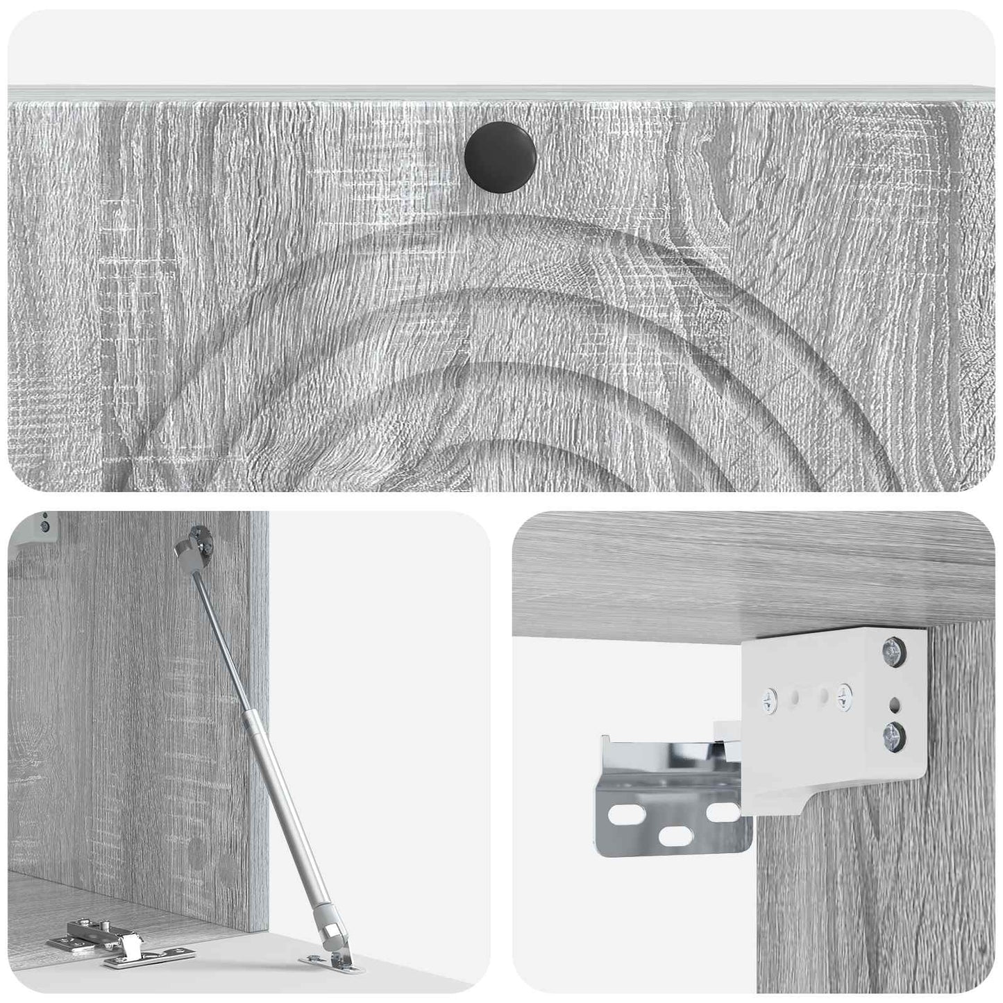 Væghængt TV-skab Grå sonoma-eg 98 x 31 x 30 cm Konstrueret træ